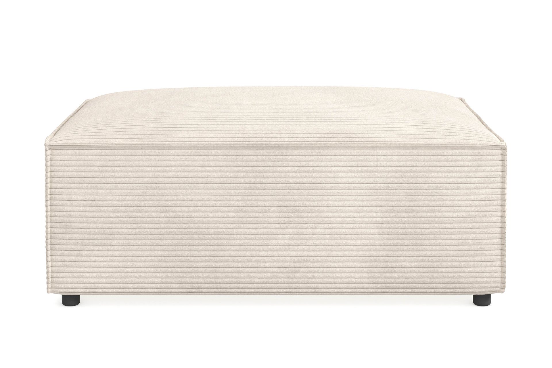 Cubo 1-sits  Rektangul&auml;r Fotpallsmodul i Manchester 120 cm bred - Beige