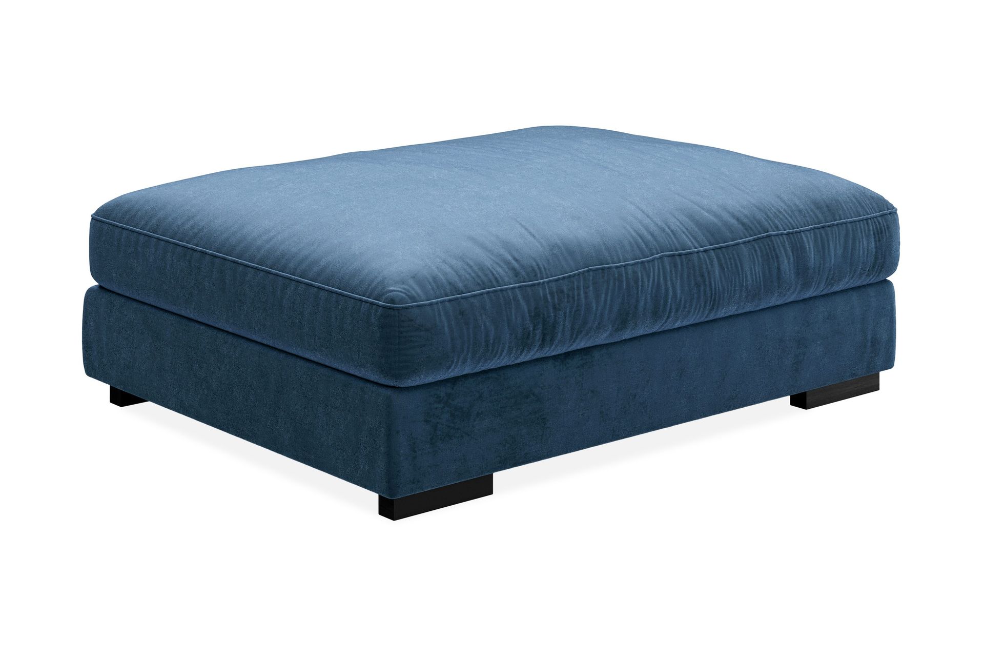 dubai fotpall sammet - blå