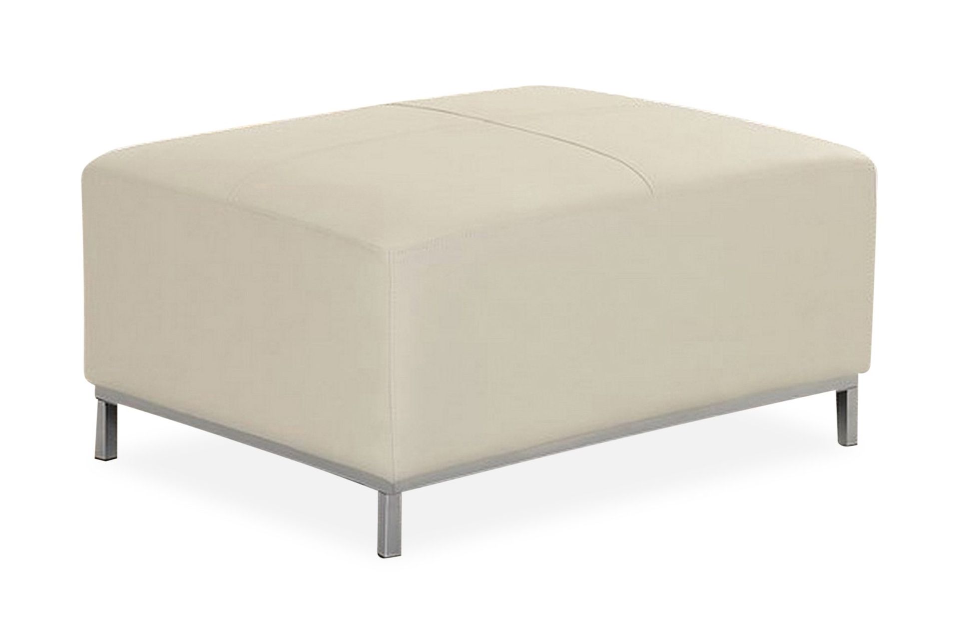 Dugard Fotpall - Beige/L&auml;der