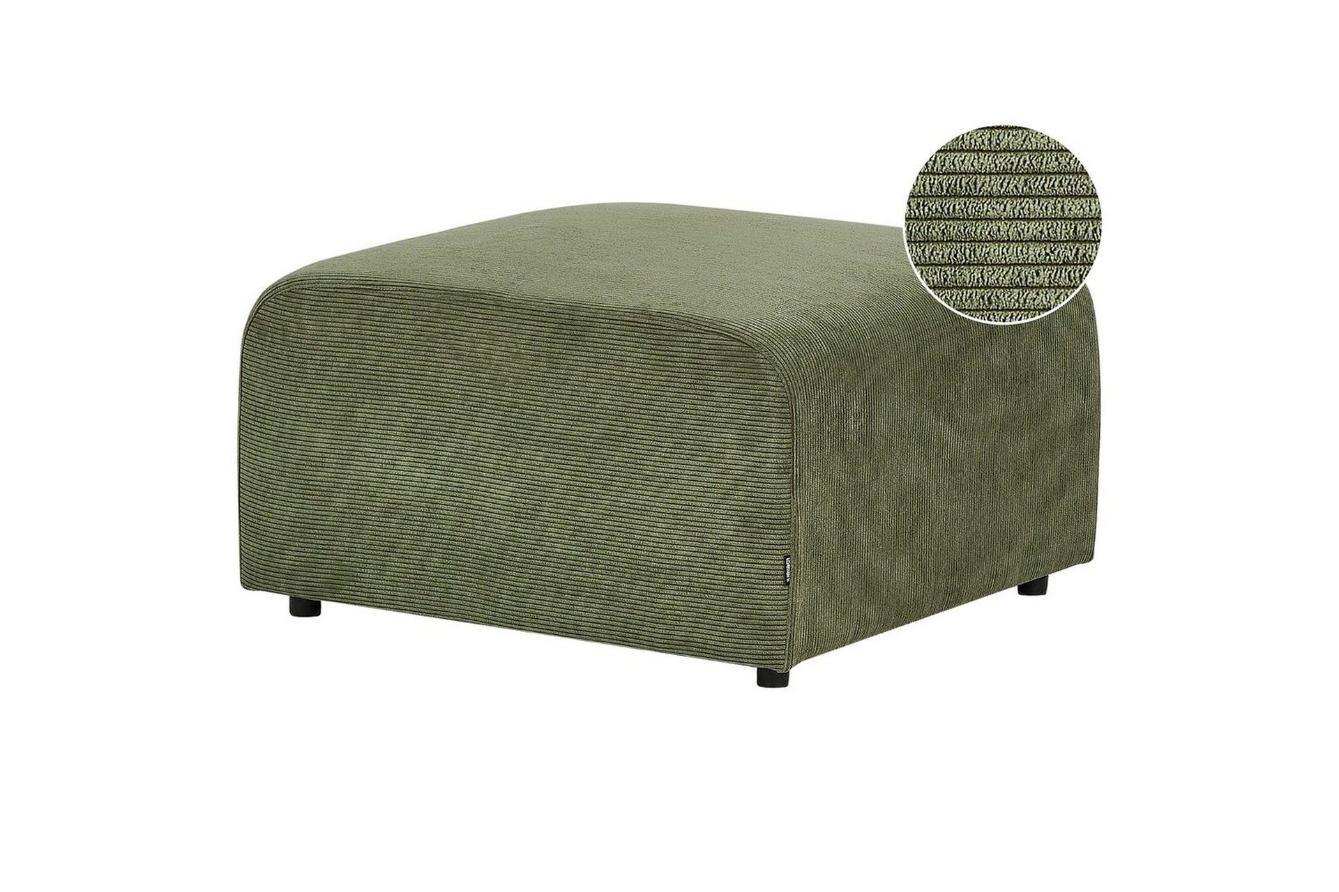 fotpall falsterbo grön, manchestertyg - grön, manchestertyg