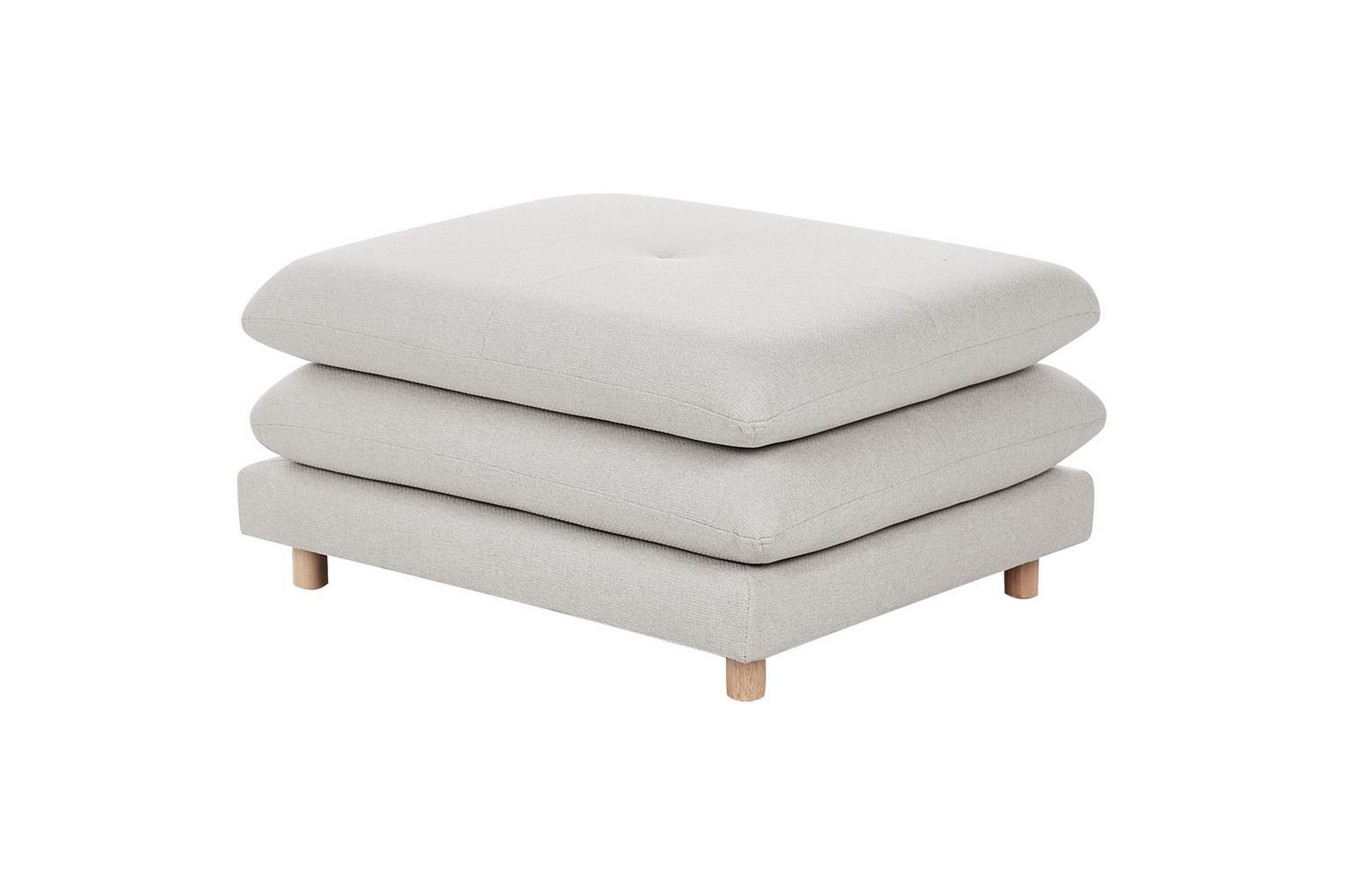 Fotpall Heden Beige/ljust träBeige/ljust trä