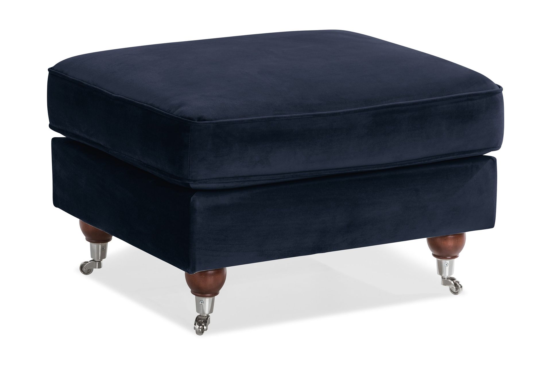 Howard Riviera Fotpall Sammet - Midnattsbl&aring;