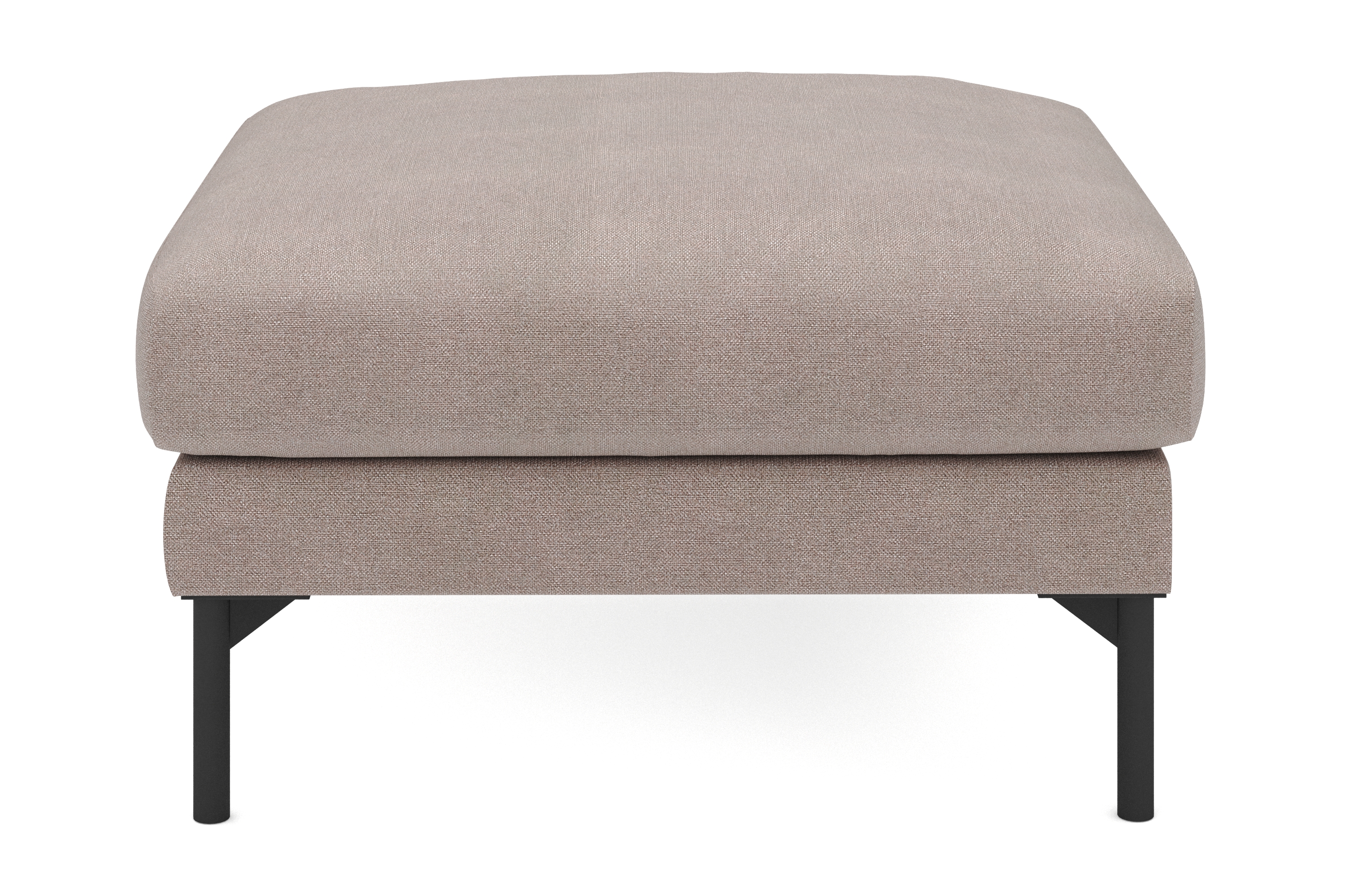 fotpall menard i tyg - brun