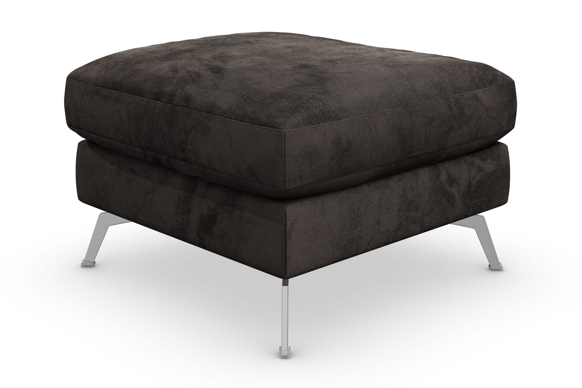 ocean lyx fotpall - mörkgrå/sammet