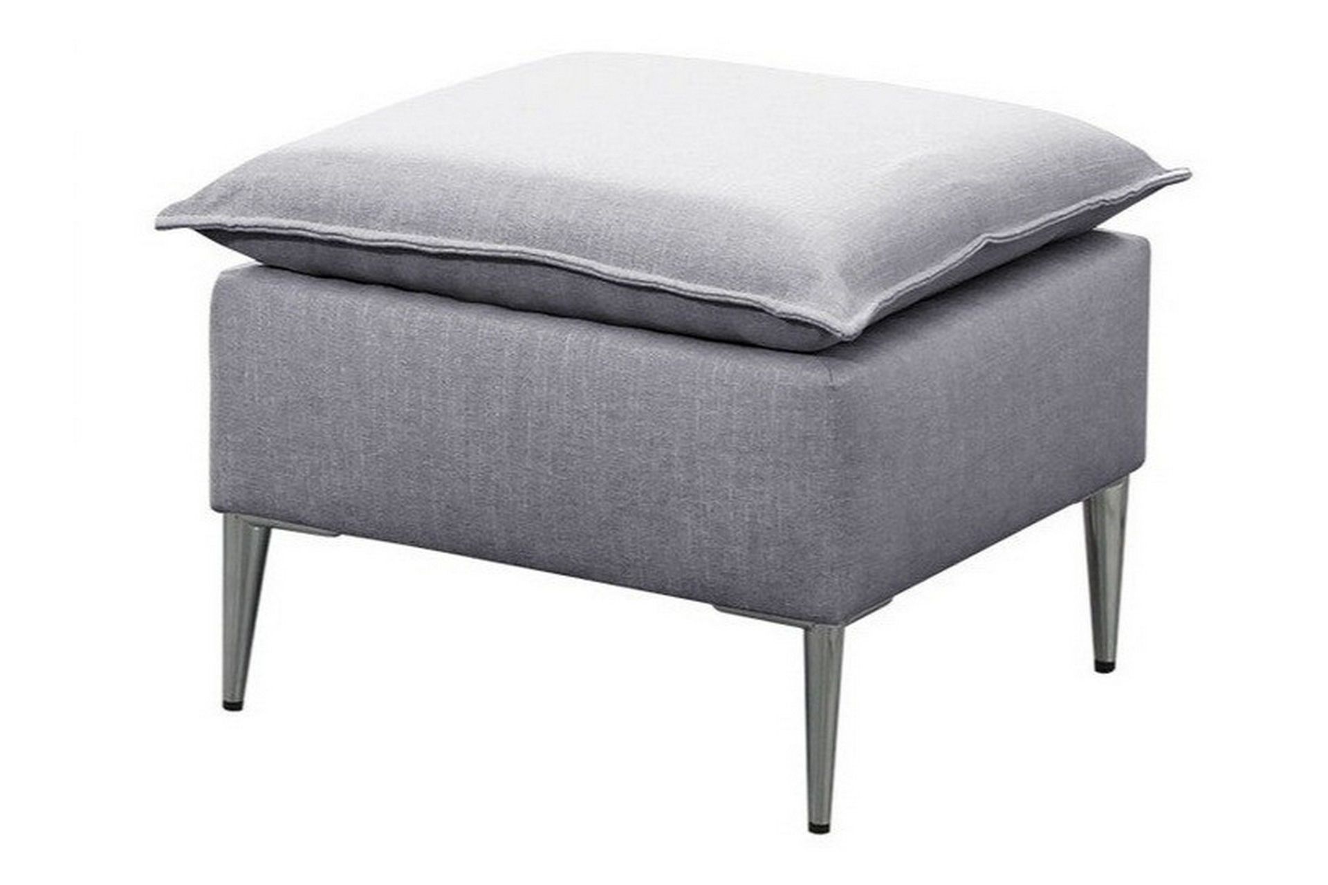 staffin fotpall 50 cm light grey/dark grey -