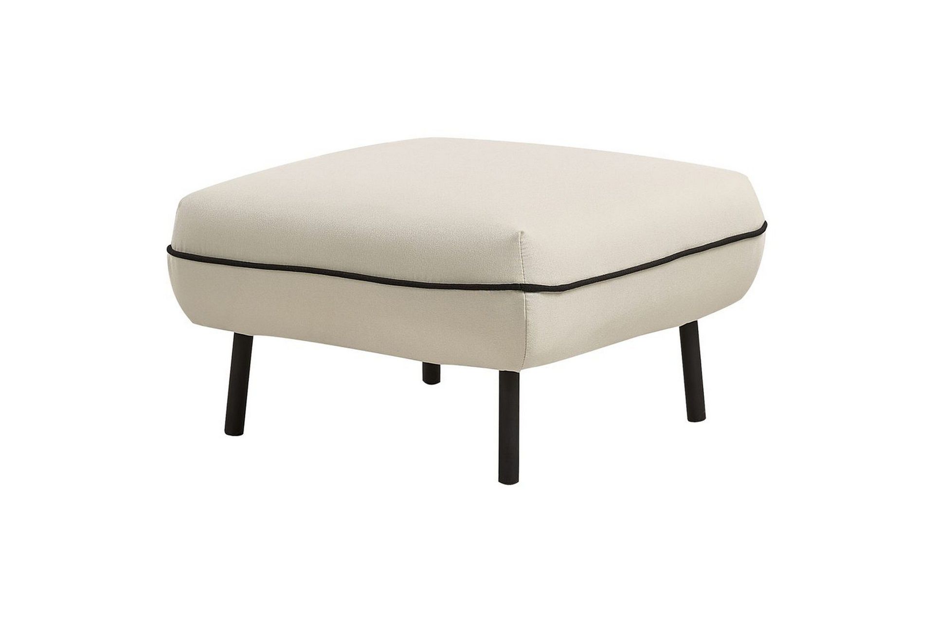 fotpall tonsberg beige/svart - beige/svart