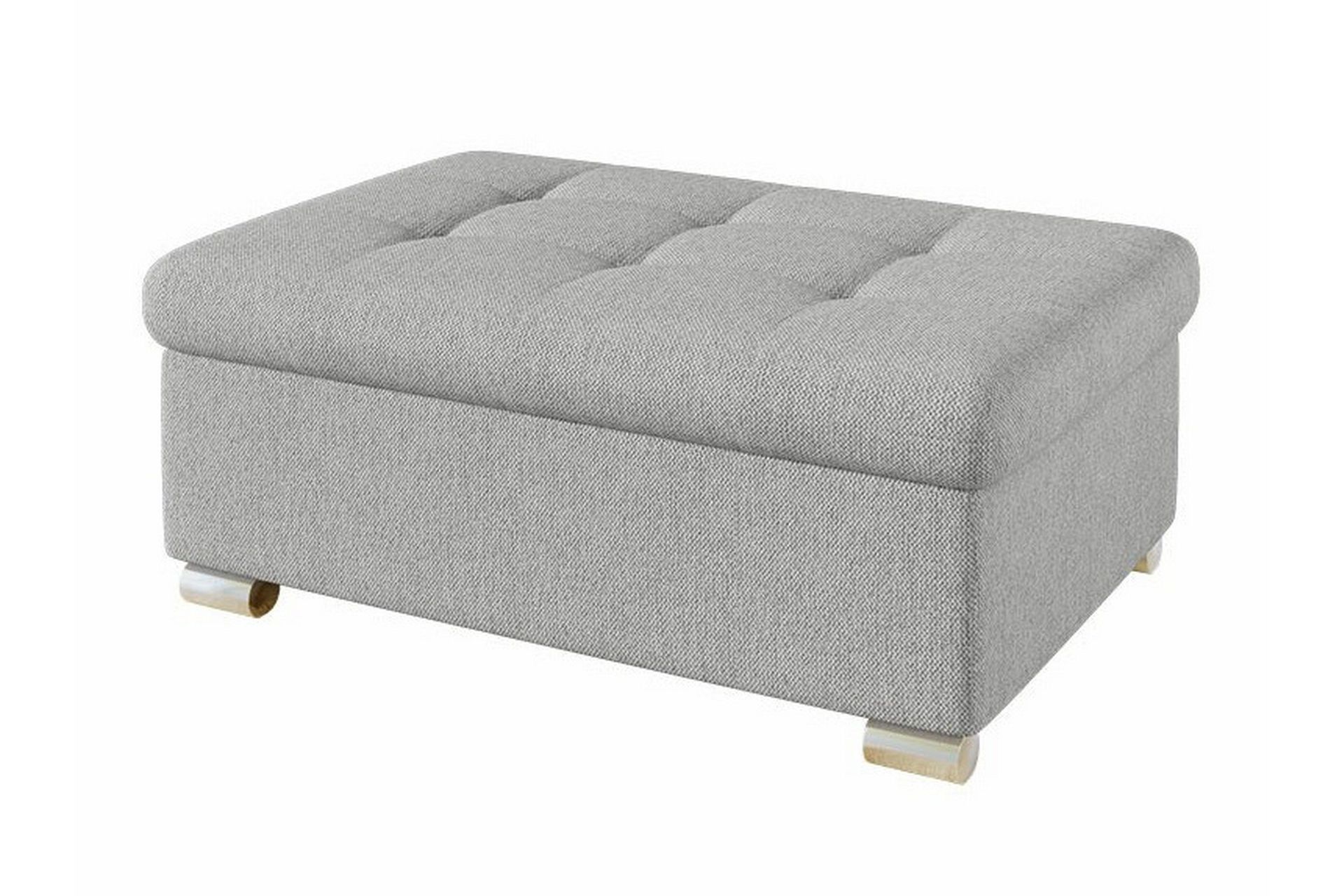 Trefor Fotpall 70 cm Ljusgr&aring; -