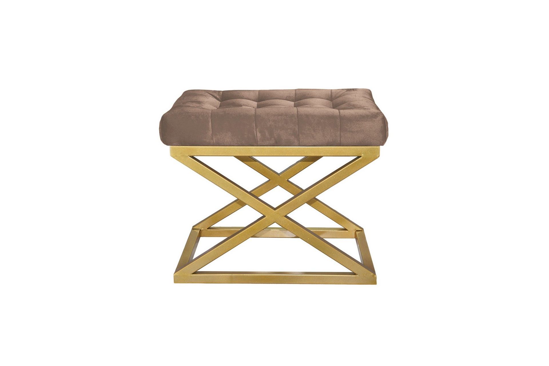 gillie sittpuff 40 cm - guld/brun