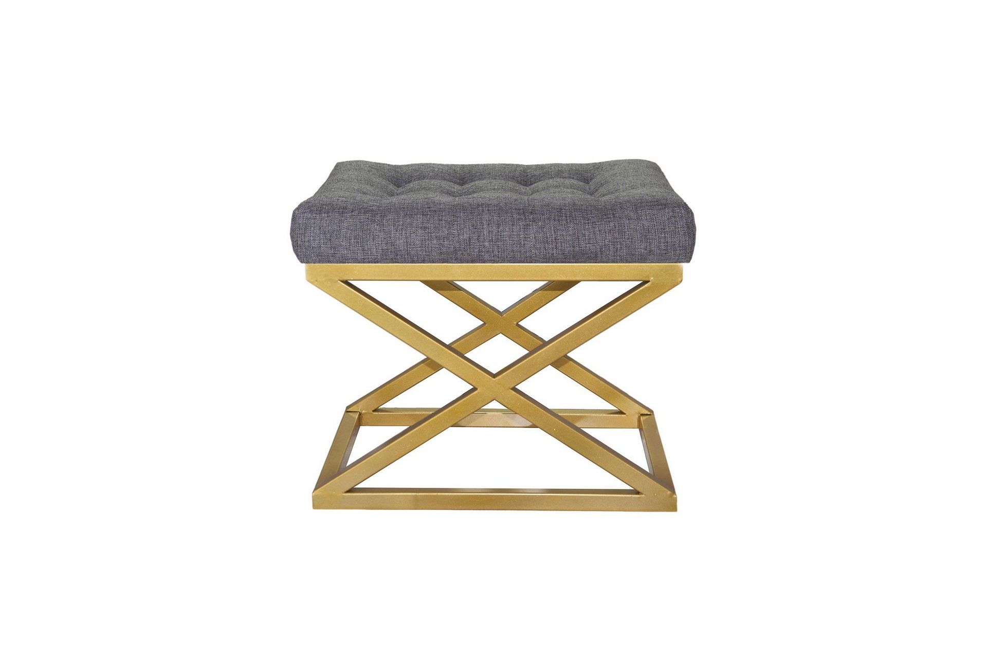 gillie sittpuff 40 cm - guld/grå