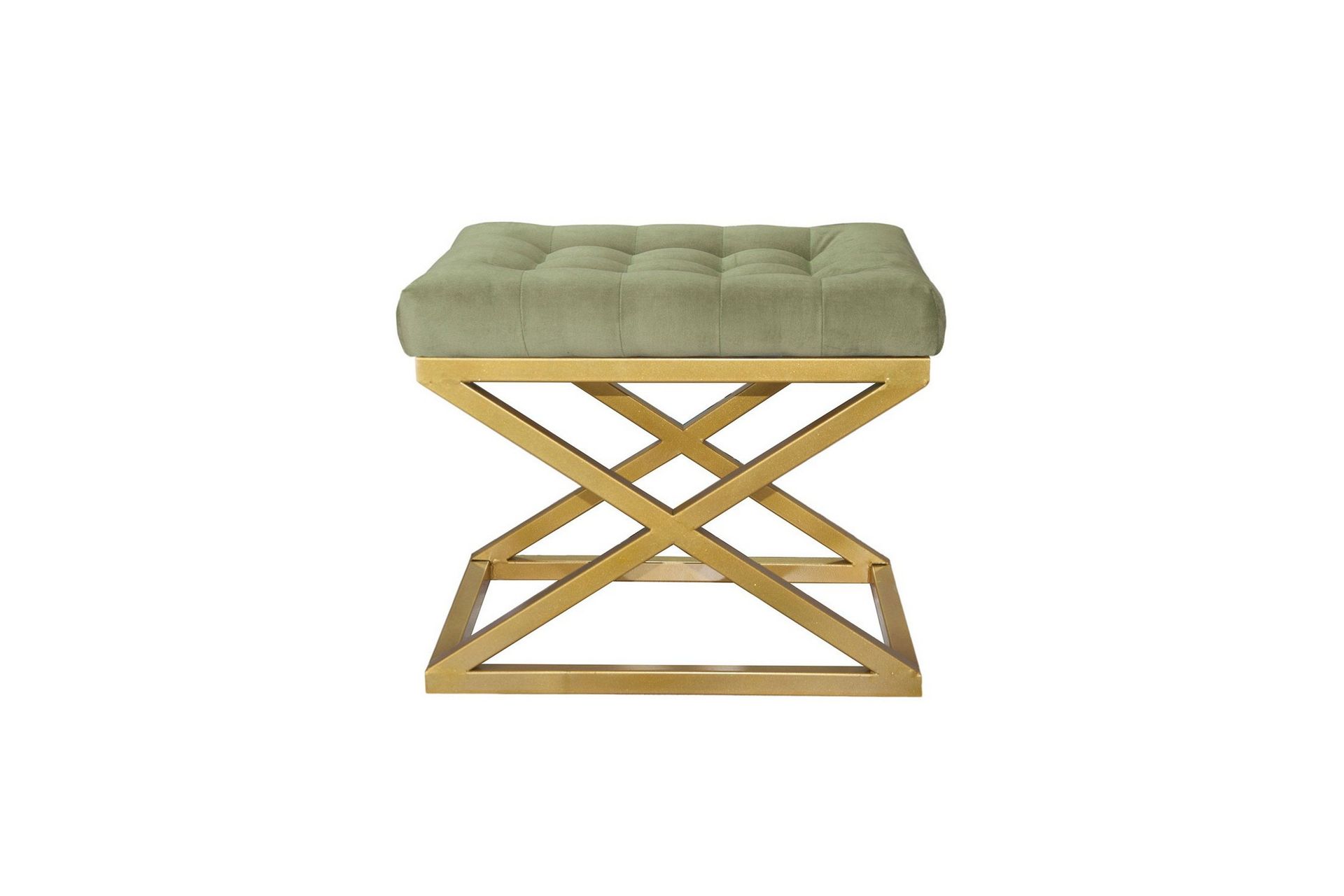 gillie sittpuff 40 cm - guld/grön