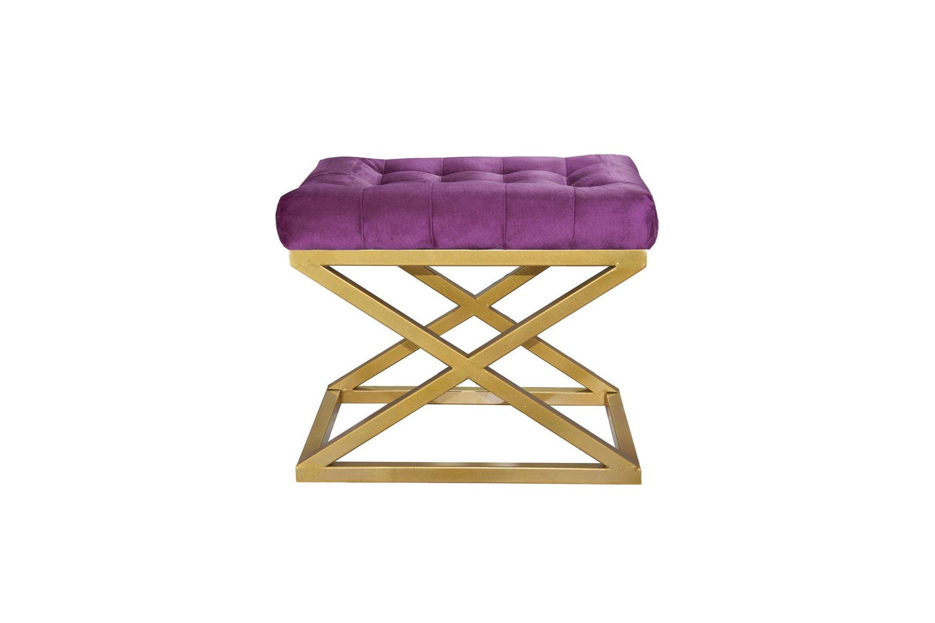 Gillie Sittpuff 40 cm - Guld/Purple