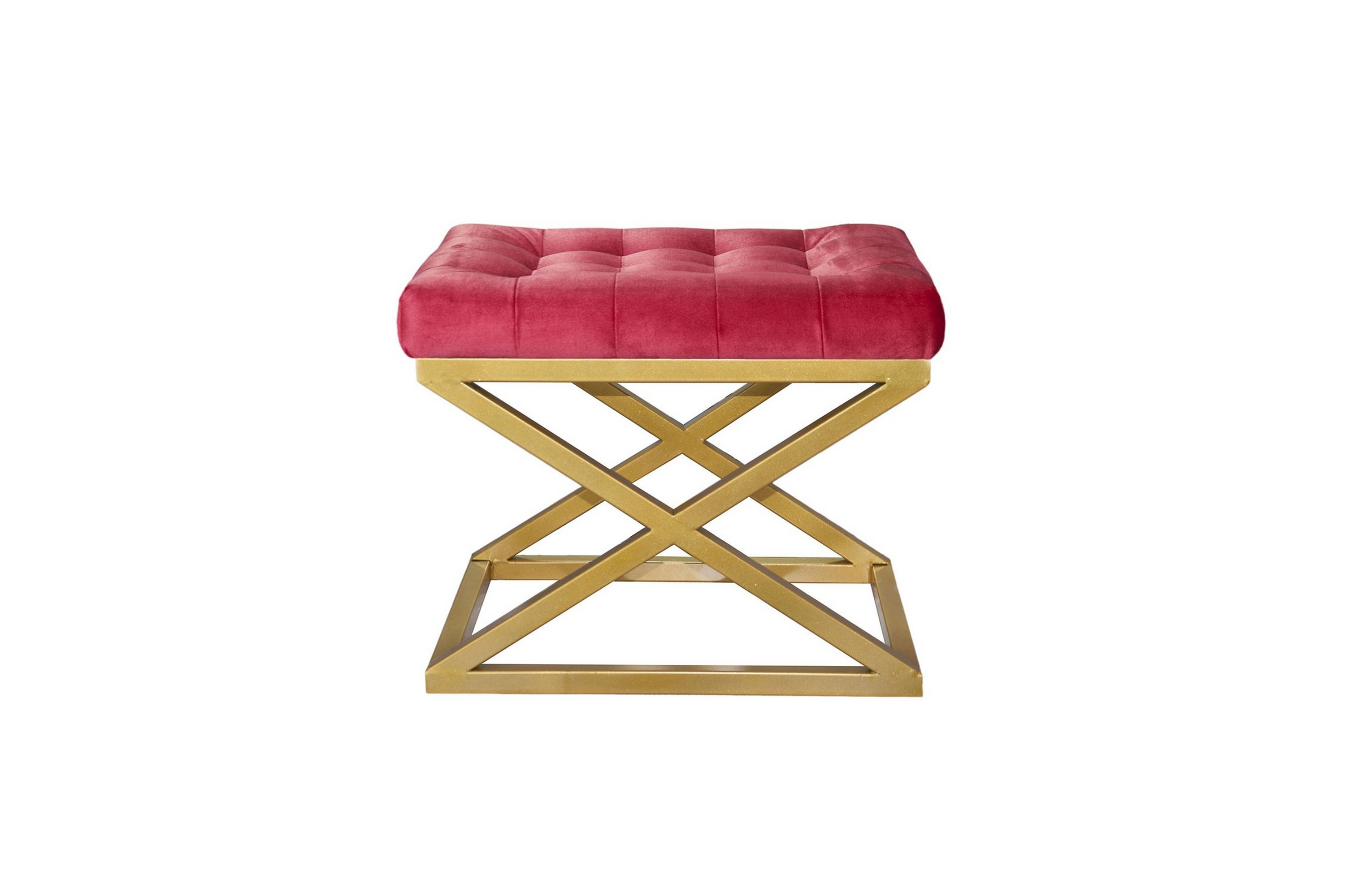 Gillie Sittpuff 40 cm Guld/Röd