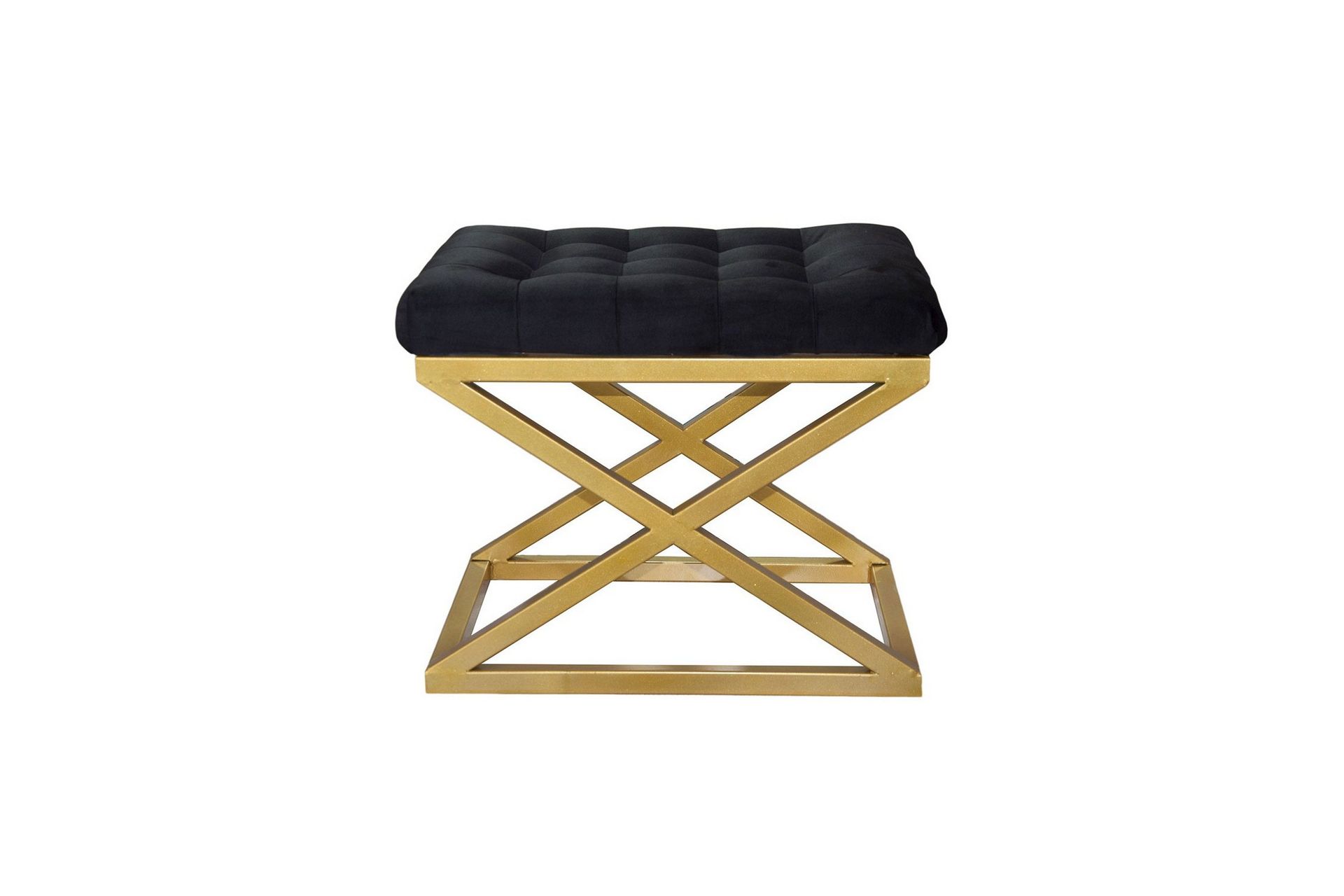 gillie sittpuff 40 cm - guld/svart