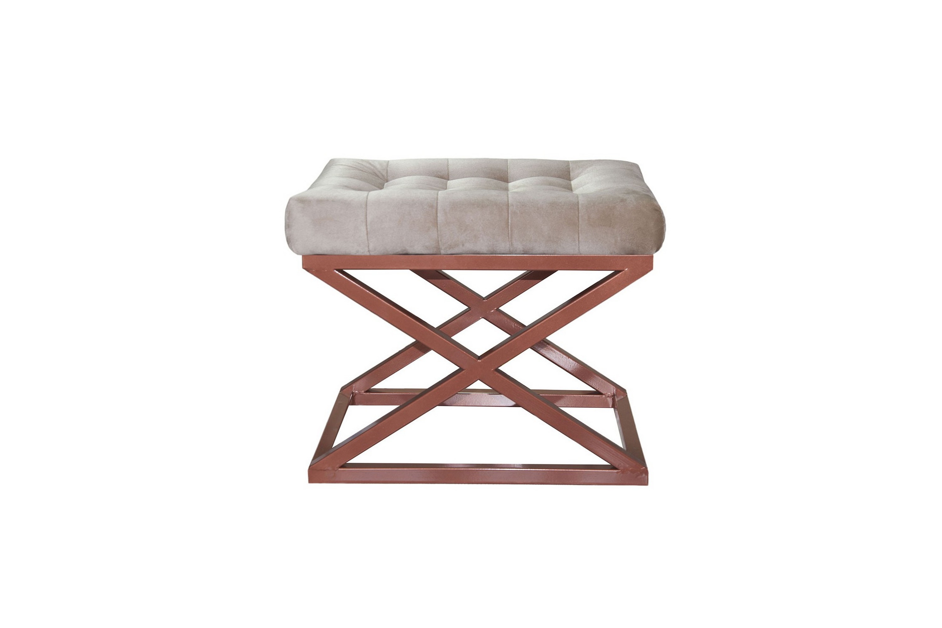 Gillie Sittpuff 40 cm Koppar/Cream
