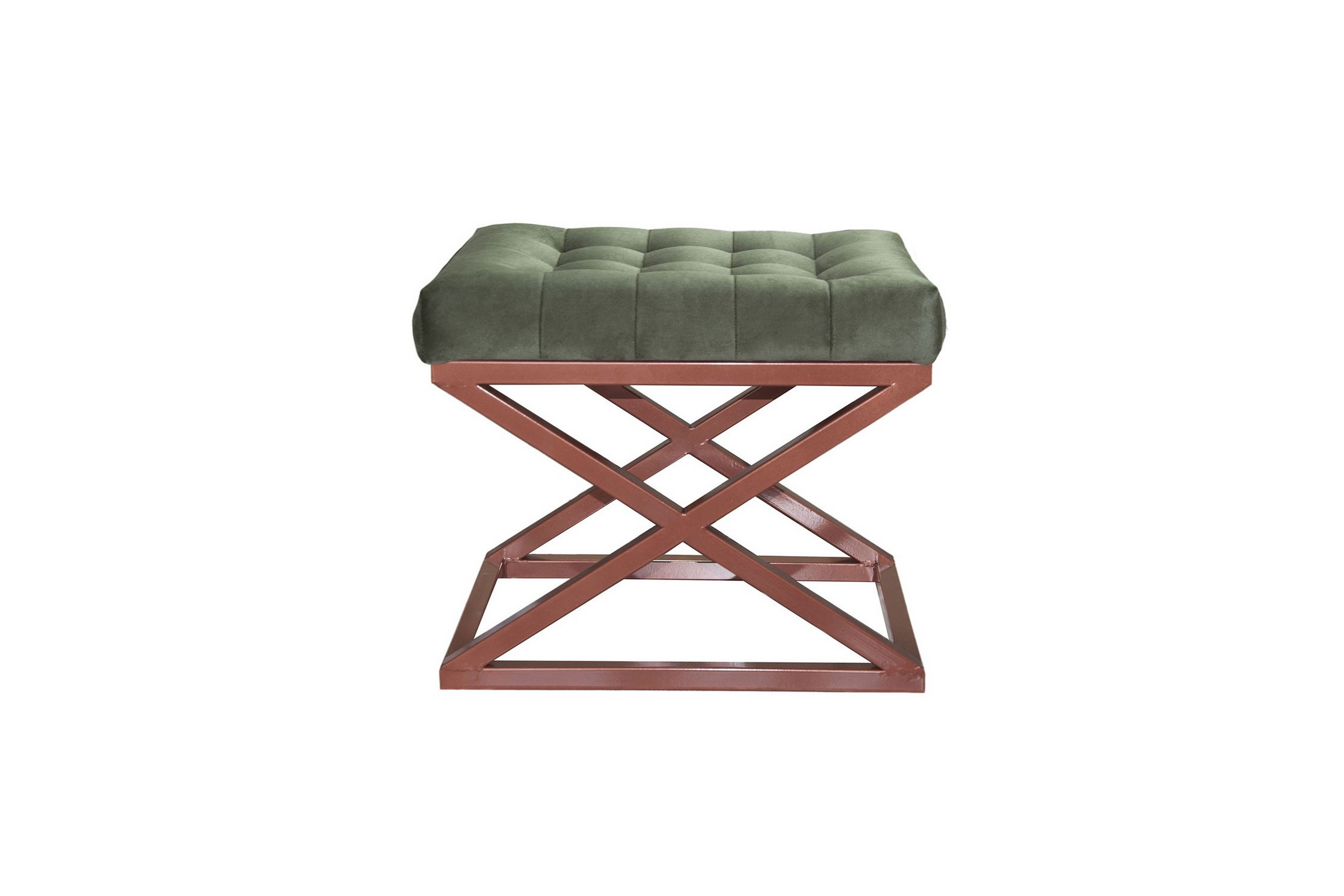 Gillie Sittpuff 40 cm Koppar/Grön