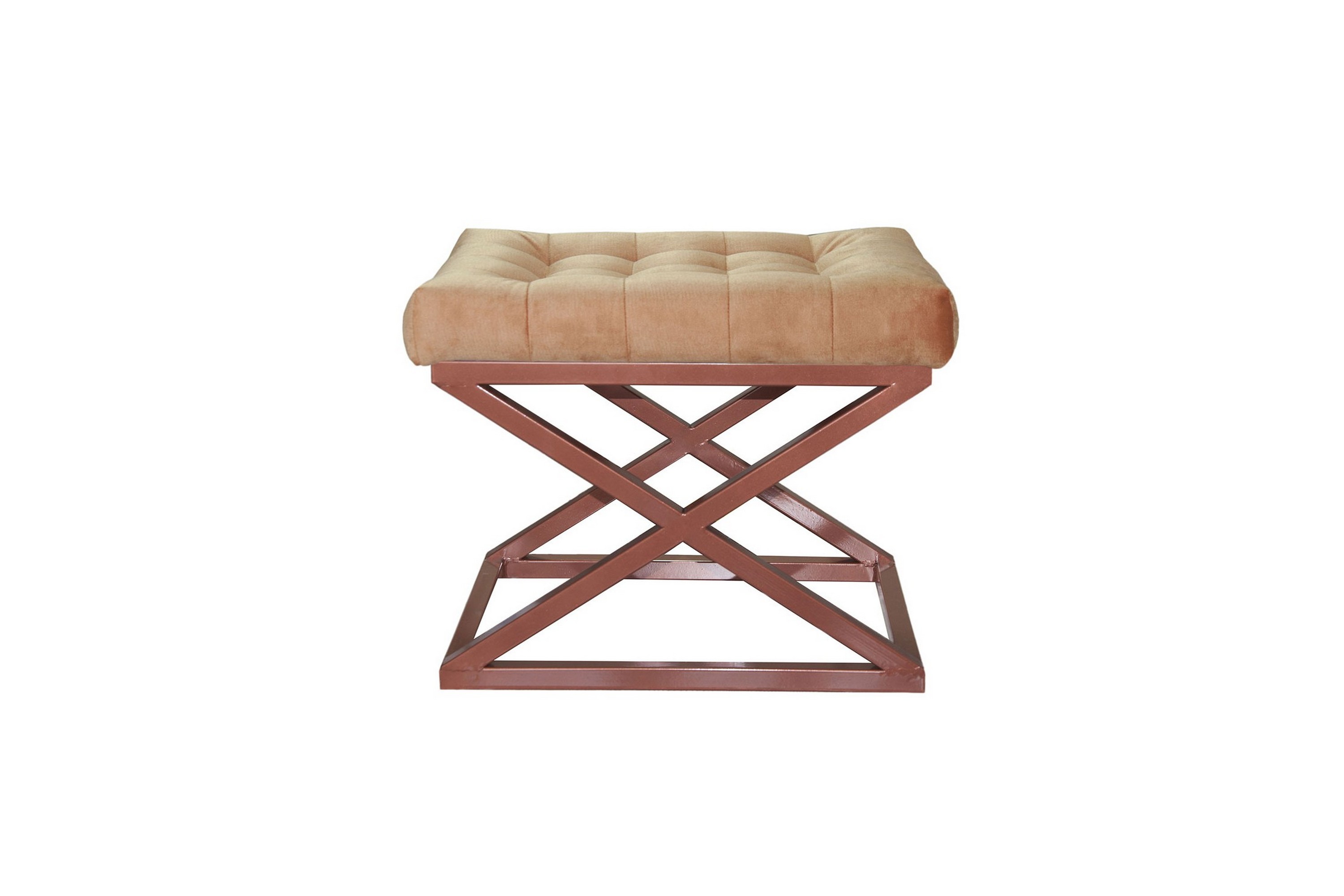 Gillie Sittpuff 40 cm Koppar/Gul