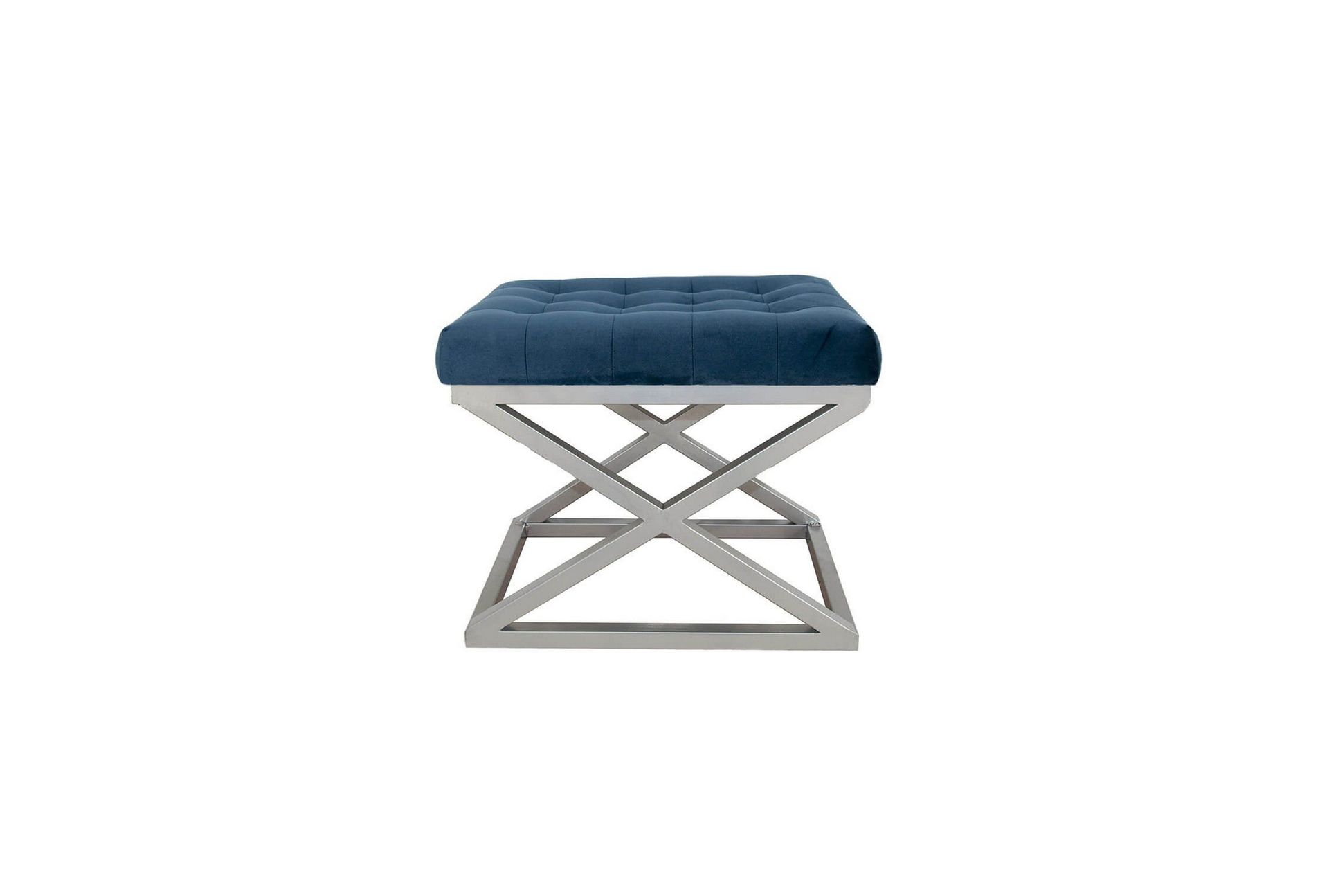 Gillie Sittpuff 40 cm - Marinbl&aring;/Silver