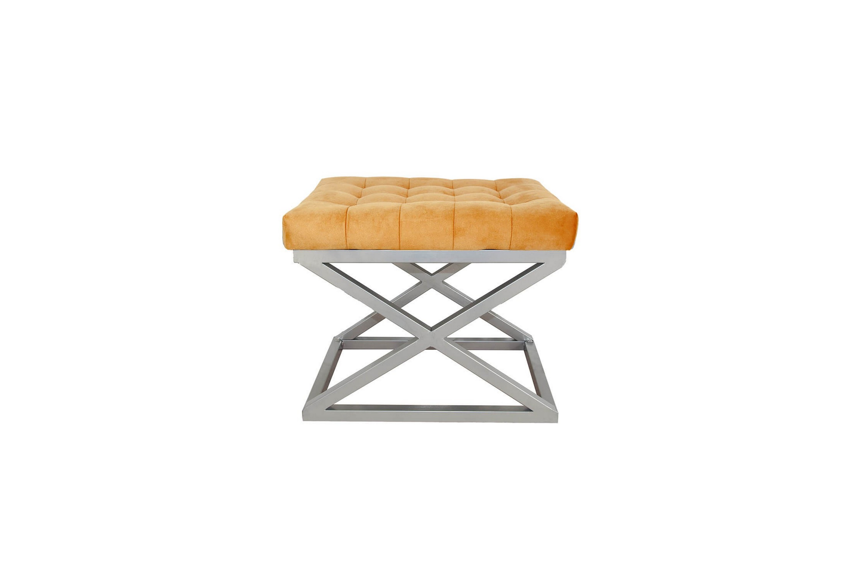 Gillie Sittpuff 40 cm Silver/Orange