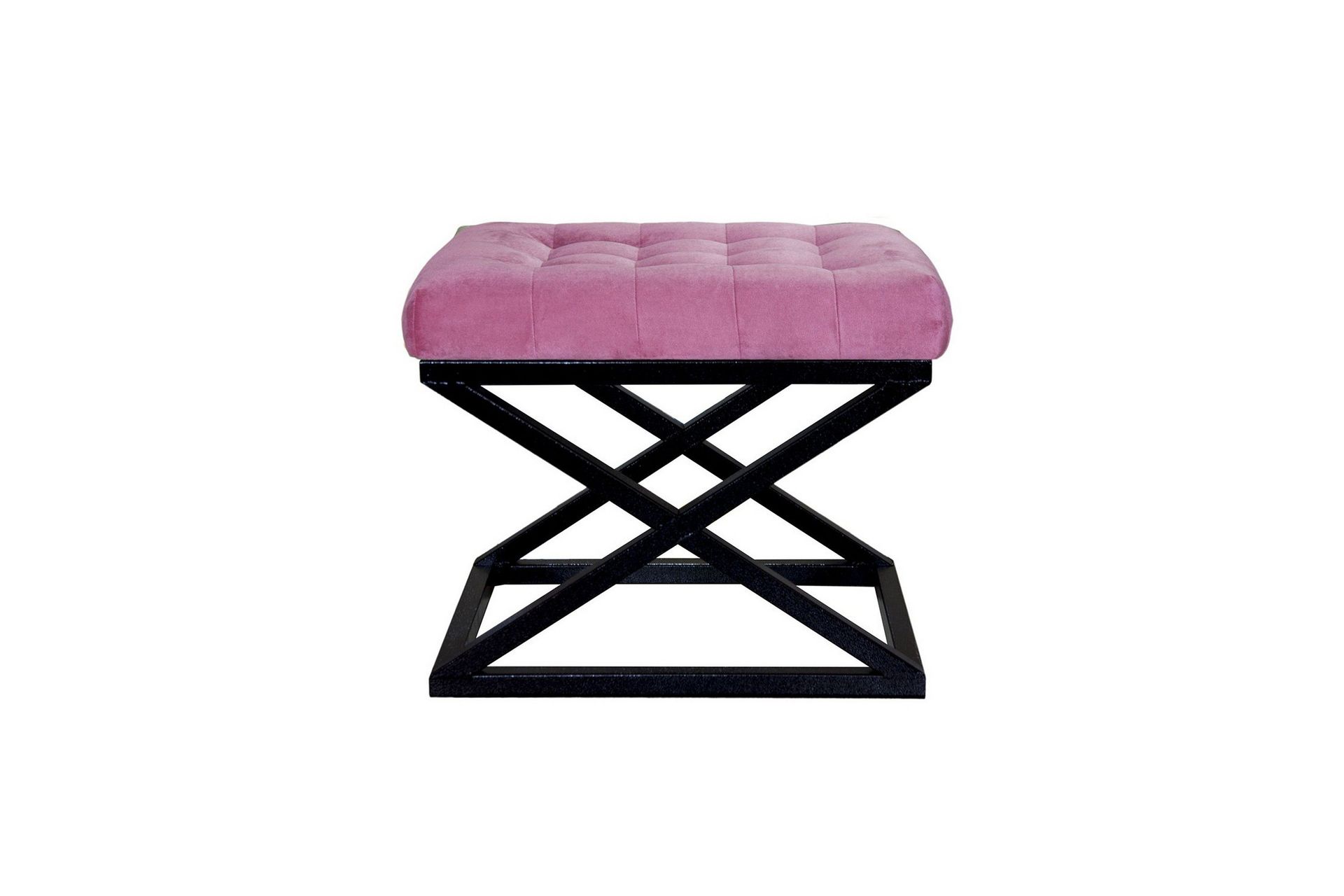 gillie sittpuff 40 cm - svart/fuchsia