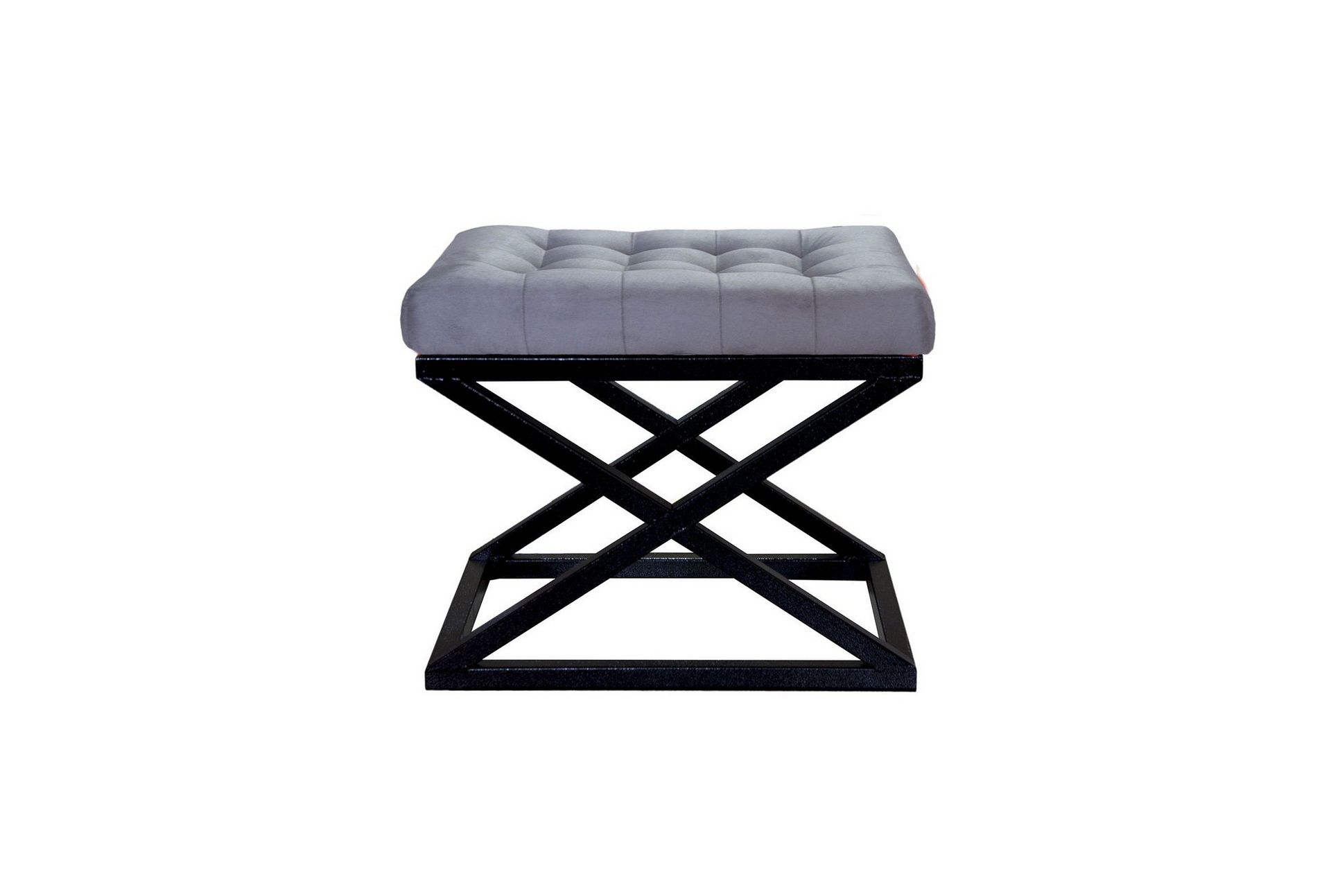 gillie sittpuff 40 cm - svart/grå