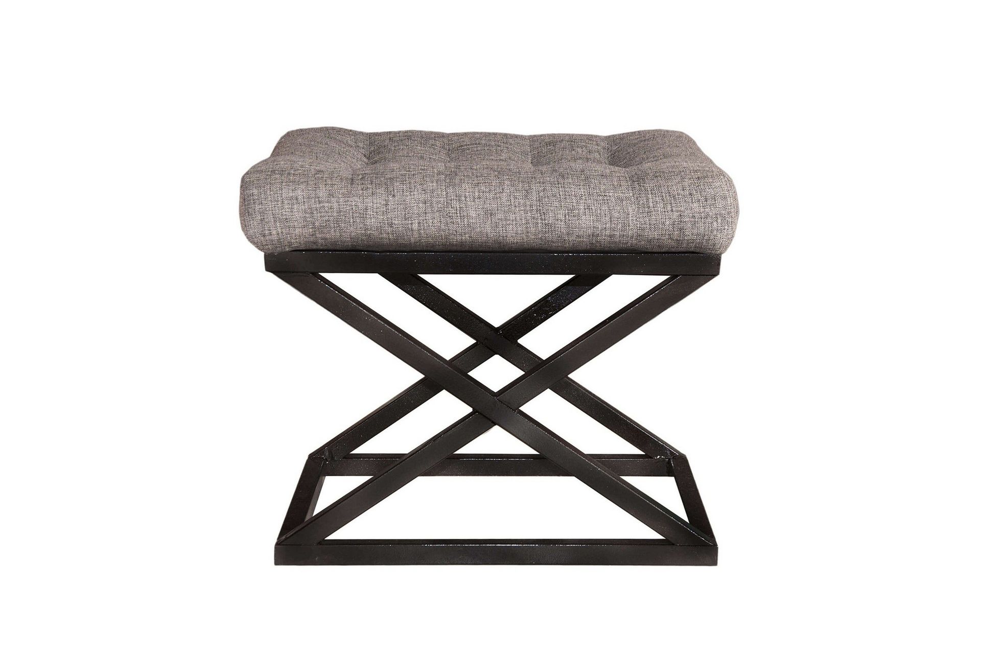 gillie sittpuff 40 cm - svart/grå