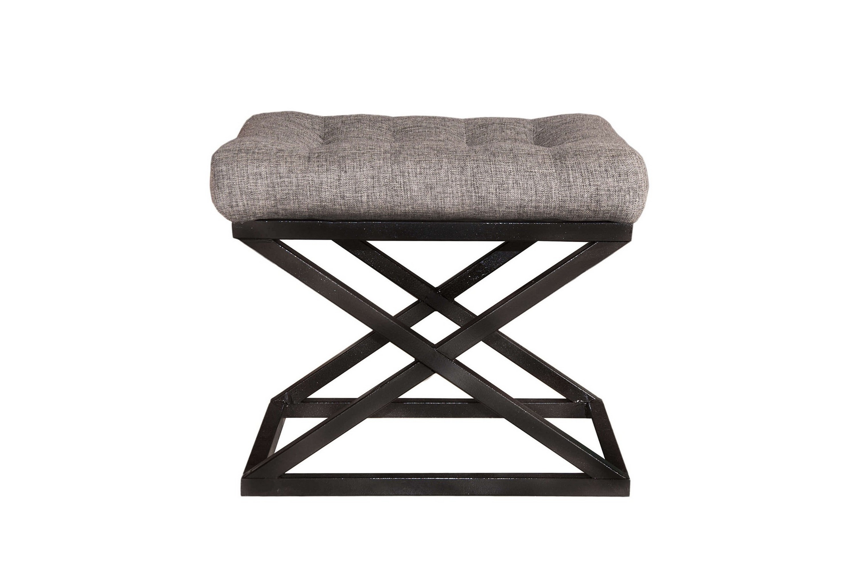 gillie sittpuff 40 cm - svart/grå