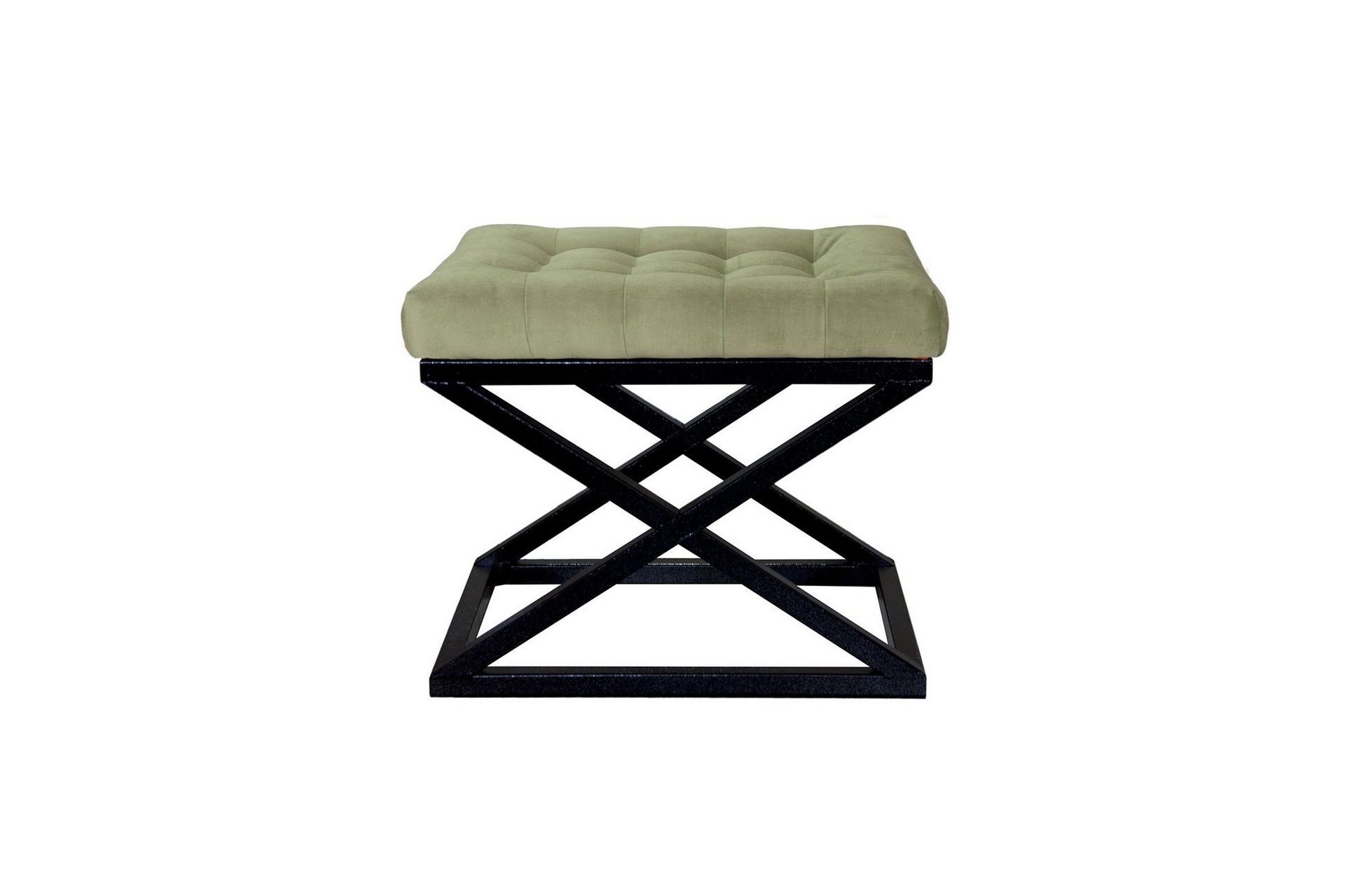 gillie sittpuff 40 cm - svart/grön