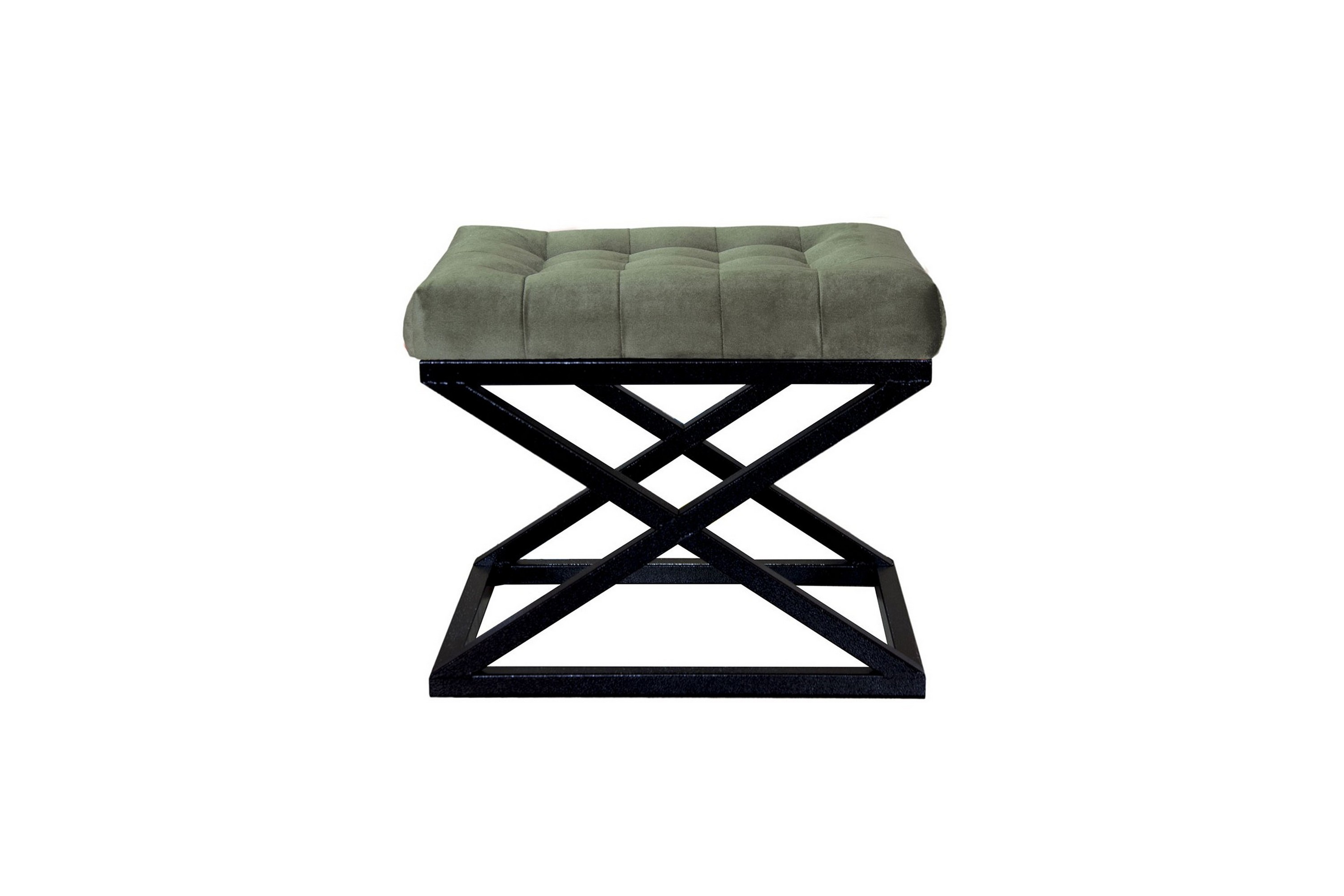 gillie sittpuff 40 cm - svart/grön