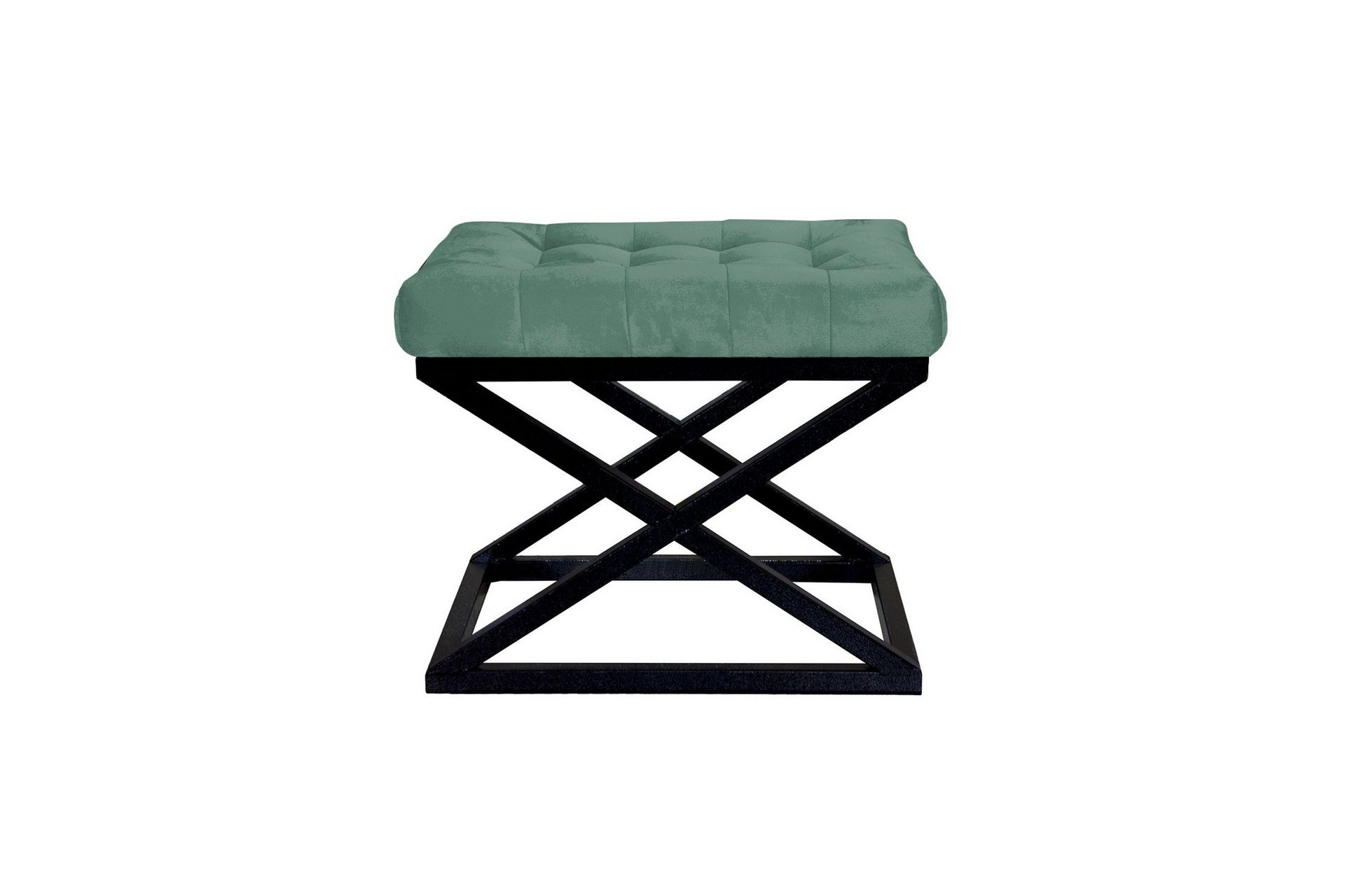 gillie sittpuff 40 cm - svart/grön