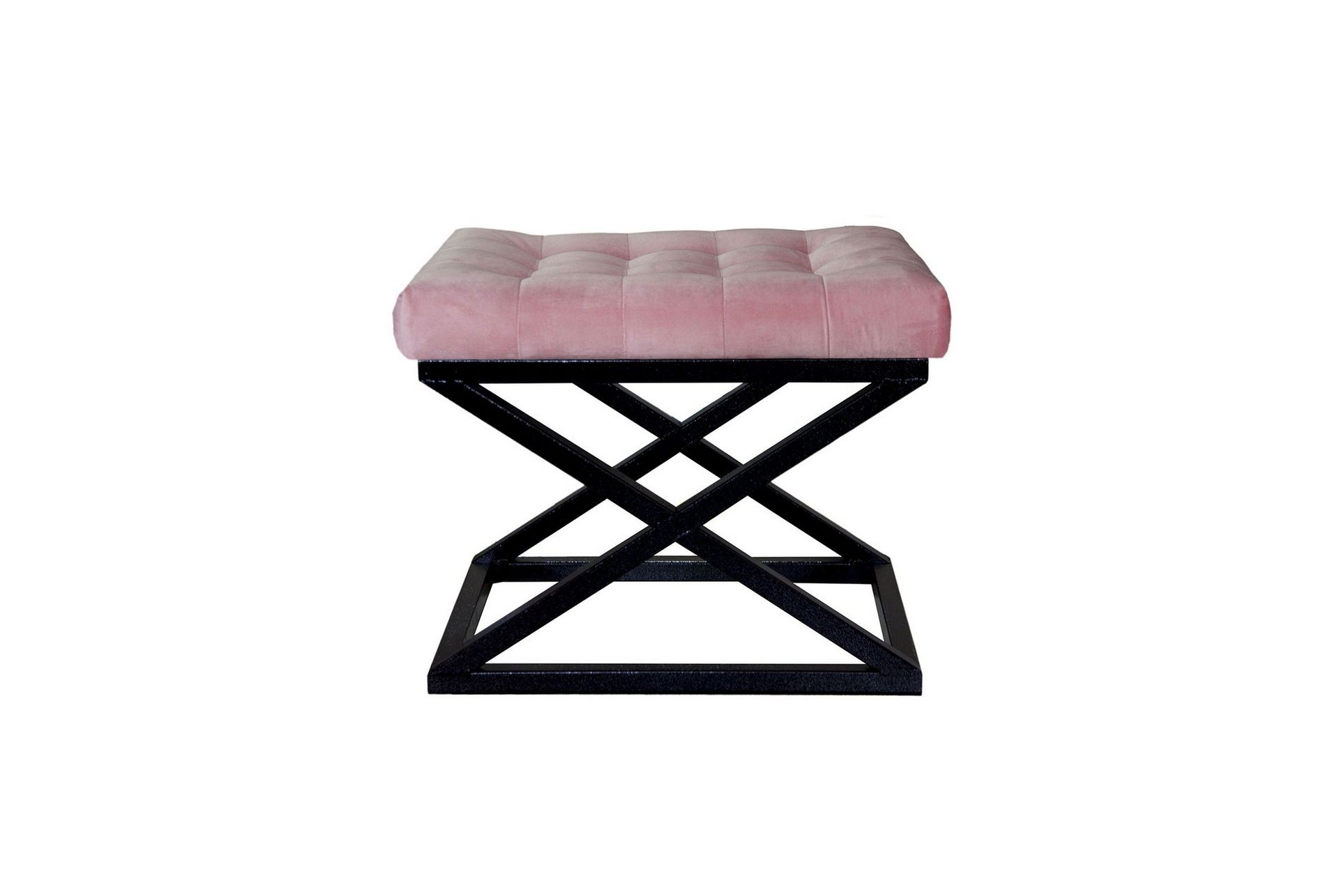 gillie sittpuff 40 cm - svart/rosa