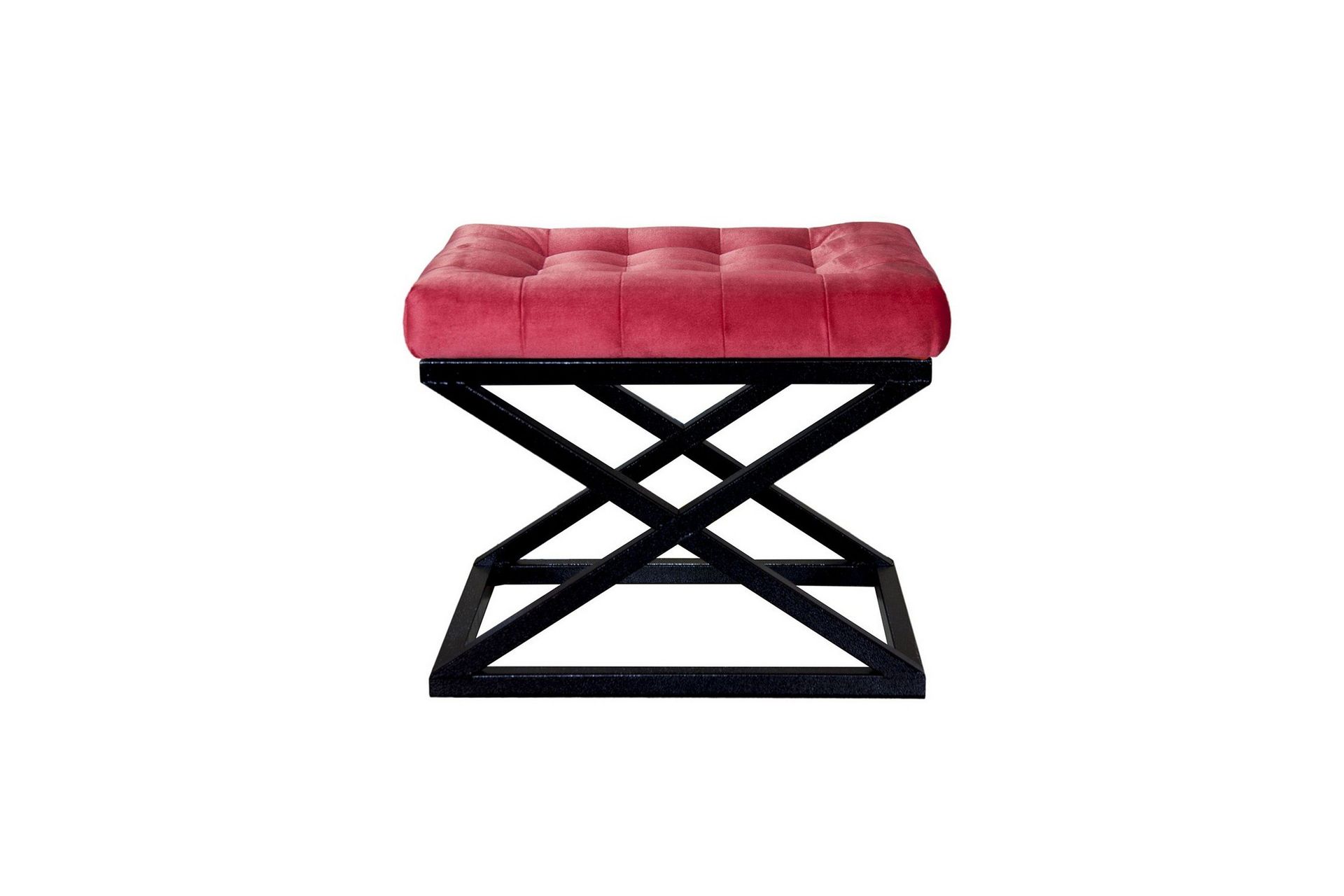 Gillie Sittpuff 40 cm - Svart/R&ouml;d