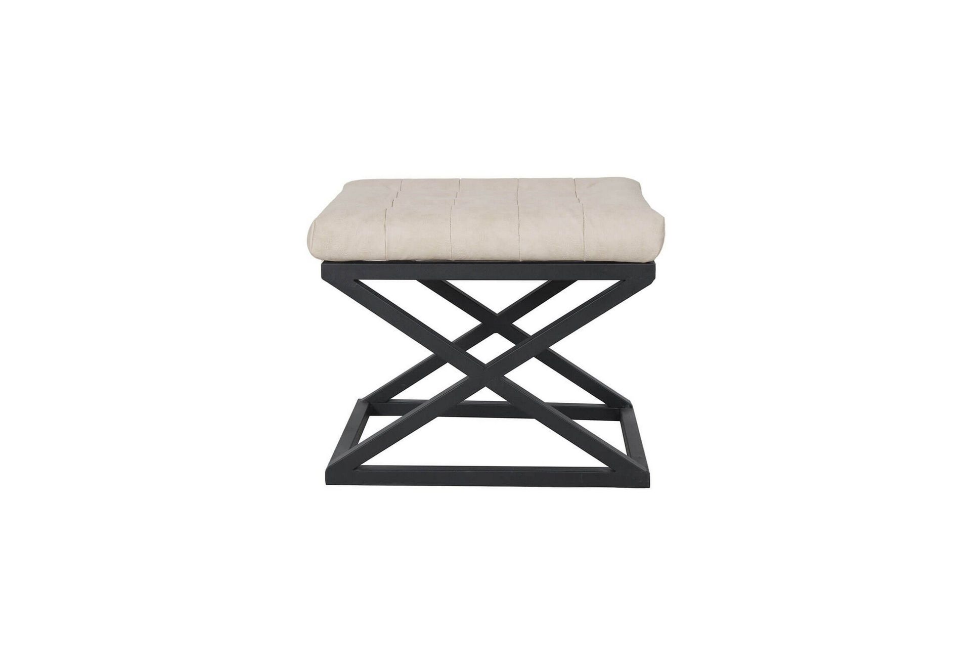 gillie sittpuff 40 cm - svart/vit