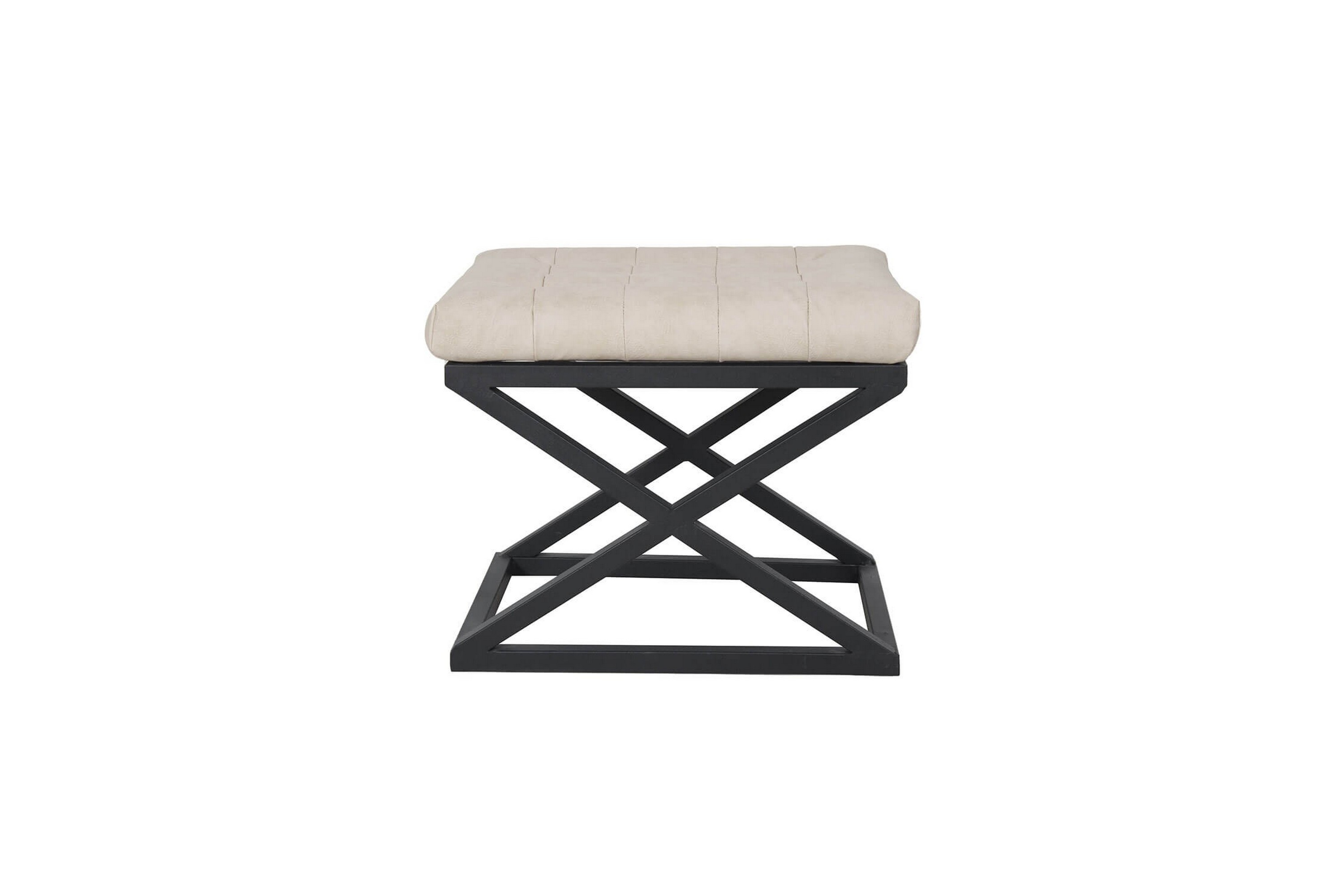 Gillie Sittpuff 40 cm Svart/Vit