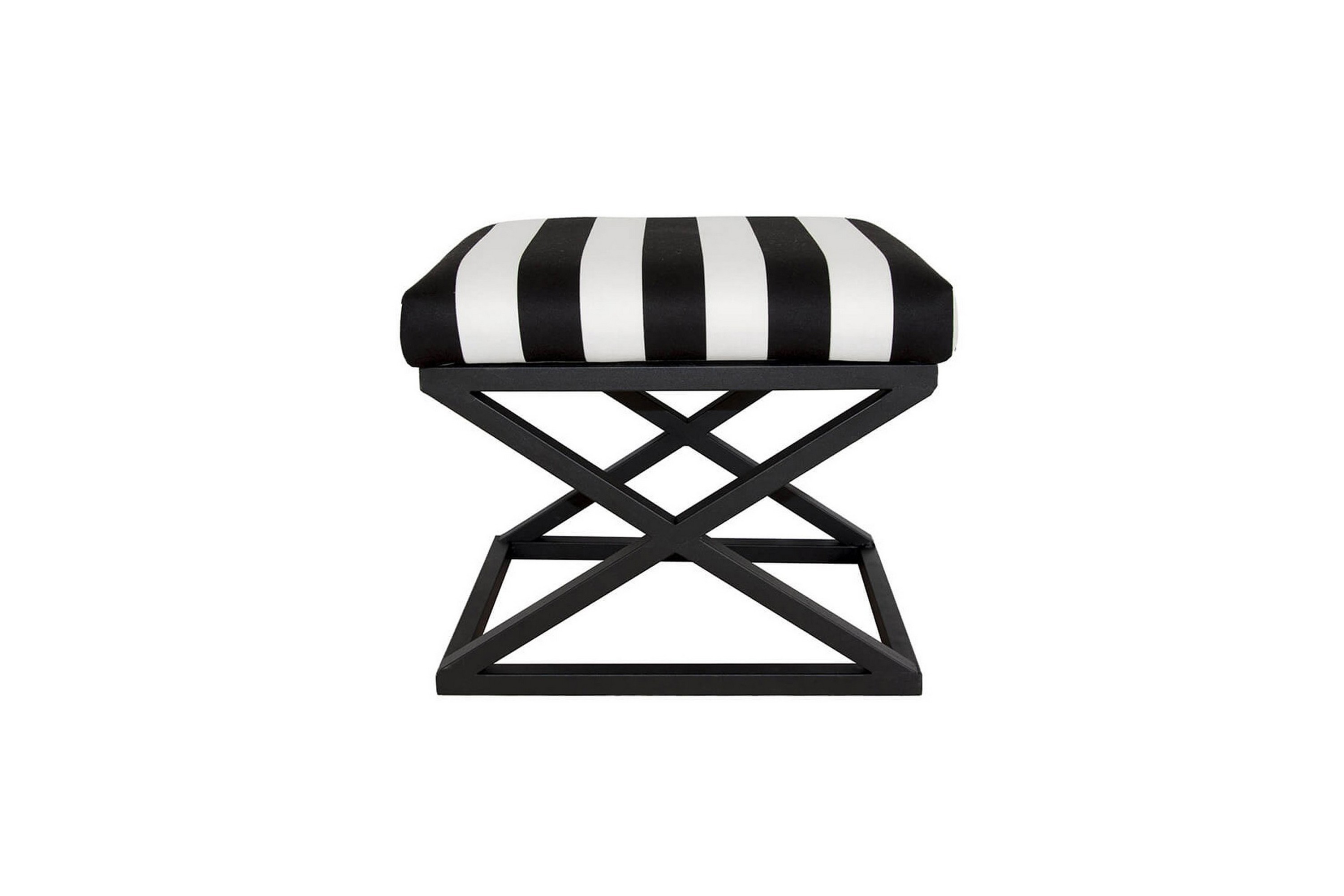 gillie sittpuff 40 cm - svart/vit