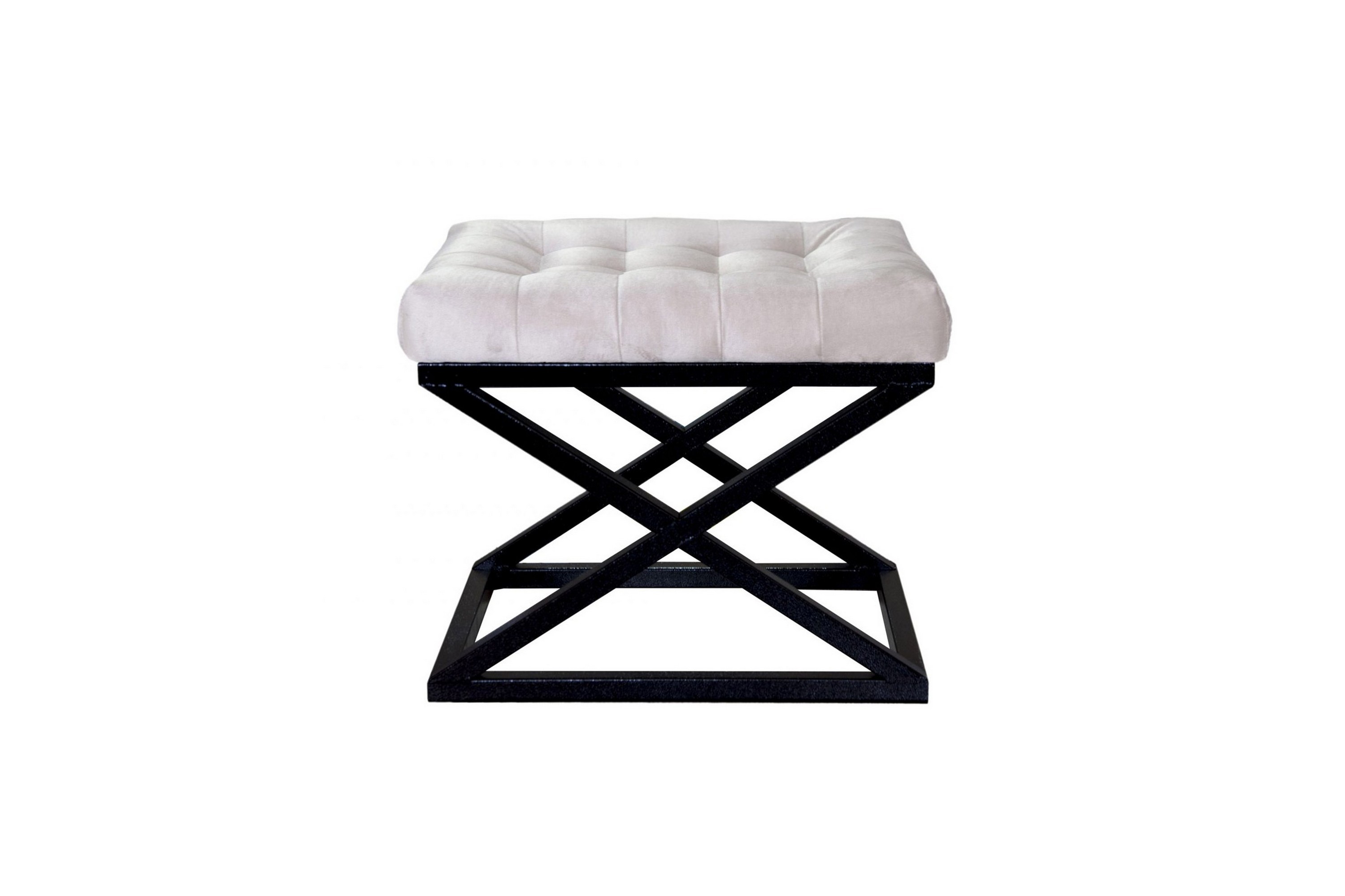 gillie sittpuff 40 cm - svart/vit