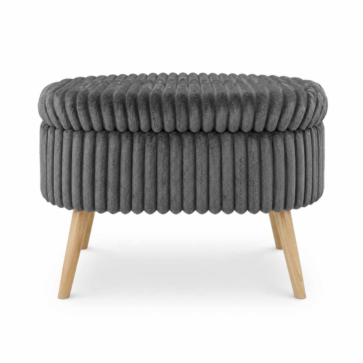 Heba Sittpuff med f&ouml;rvaring 60 cm - Antracit