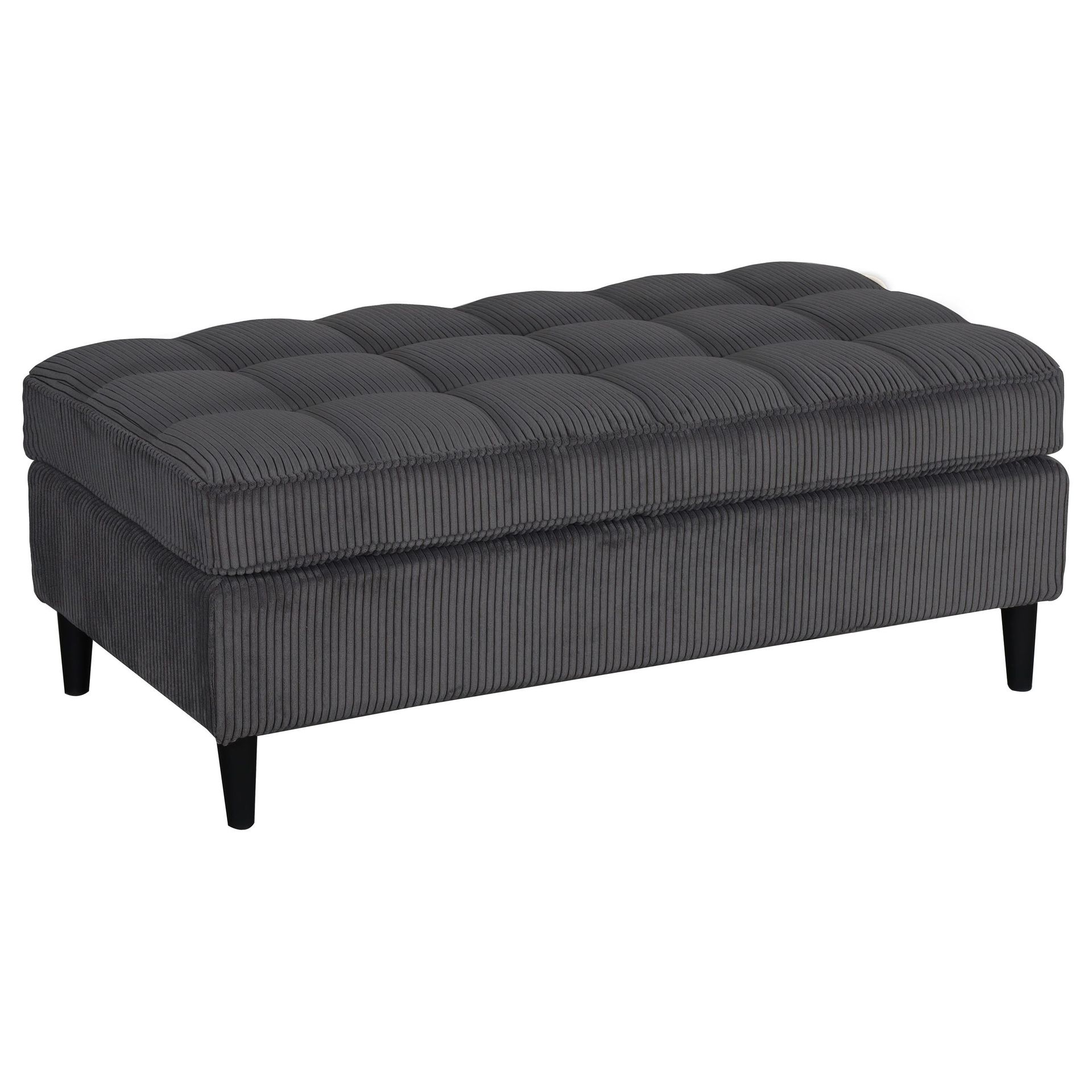 Lindhus Fotpall 120 cm i manchester - Antracit