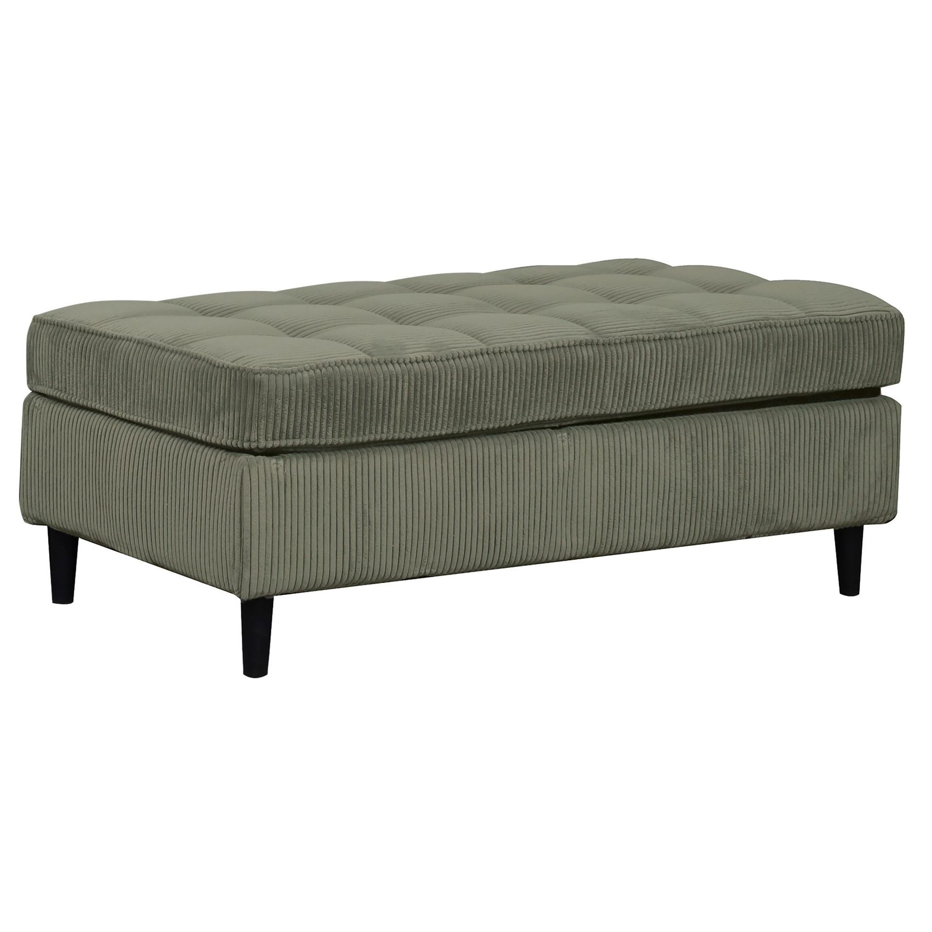 Lindhus Fotpall 120 cm i manchester - grön