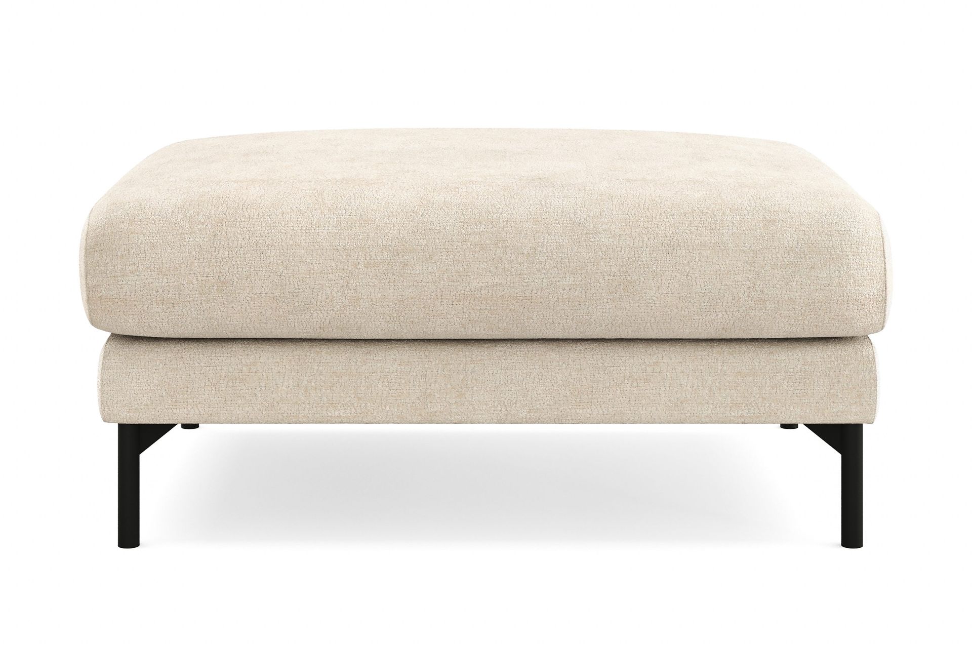 Menard Premium Fotpall i Chenille - Beige