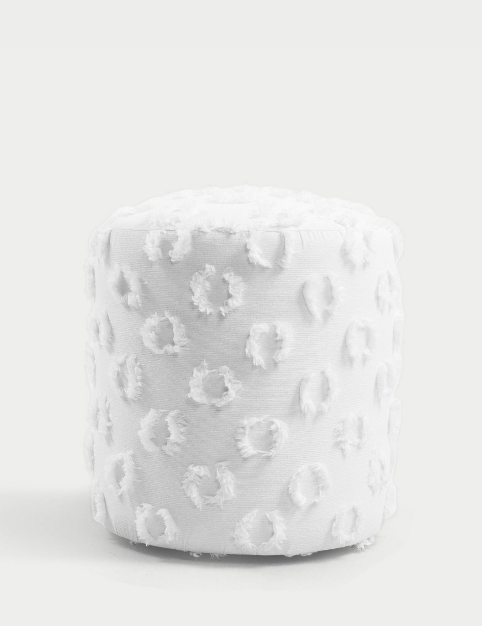 Meric Sittpuff 40 cm Rund - Vit