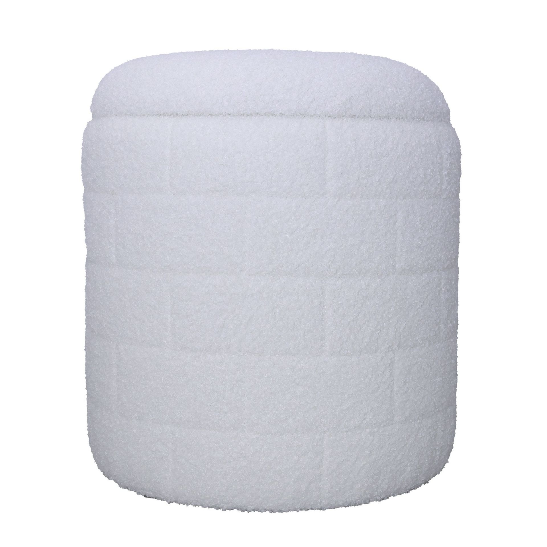 Navik Förvaringspall 40x40x45 cm med avtagbart lock - vit