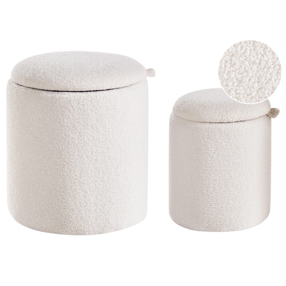 Puff Berea 2-pack - Vit