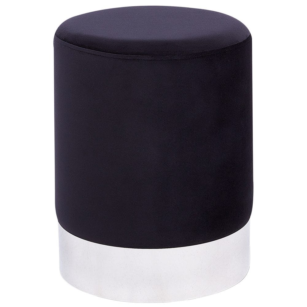 puff brigitte - svart, silver