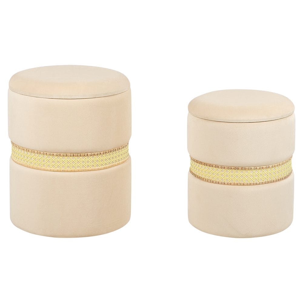 Puff Medford 2-pack - Beige
