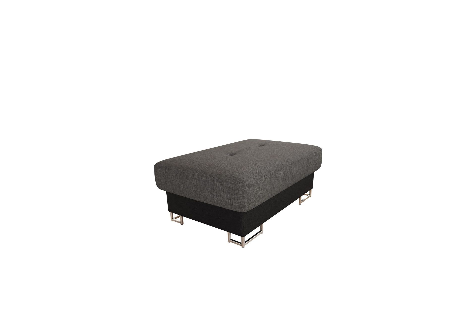 Reginia Fotpall 104 cm - Svart/M&ouml;rkgr&aring;