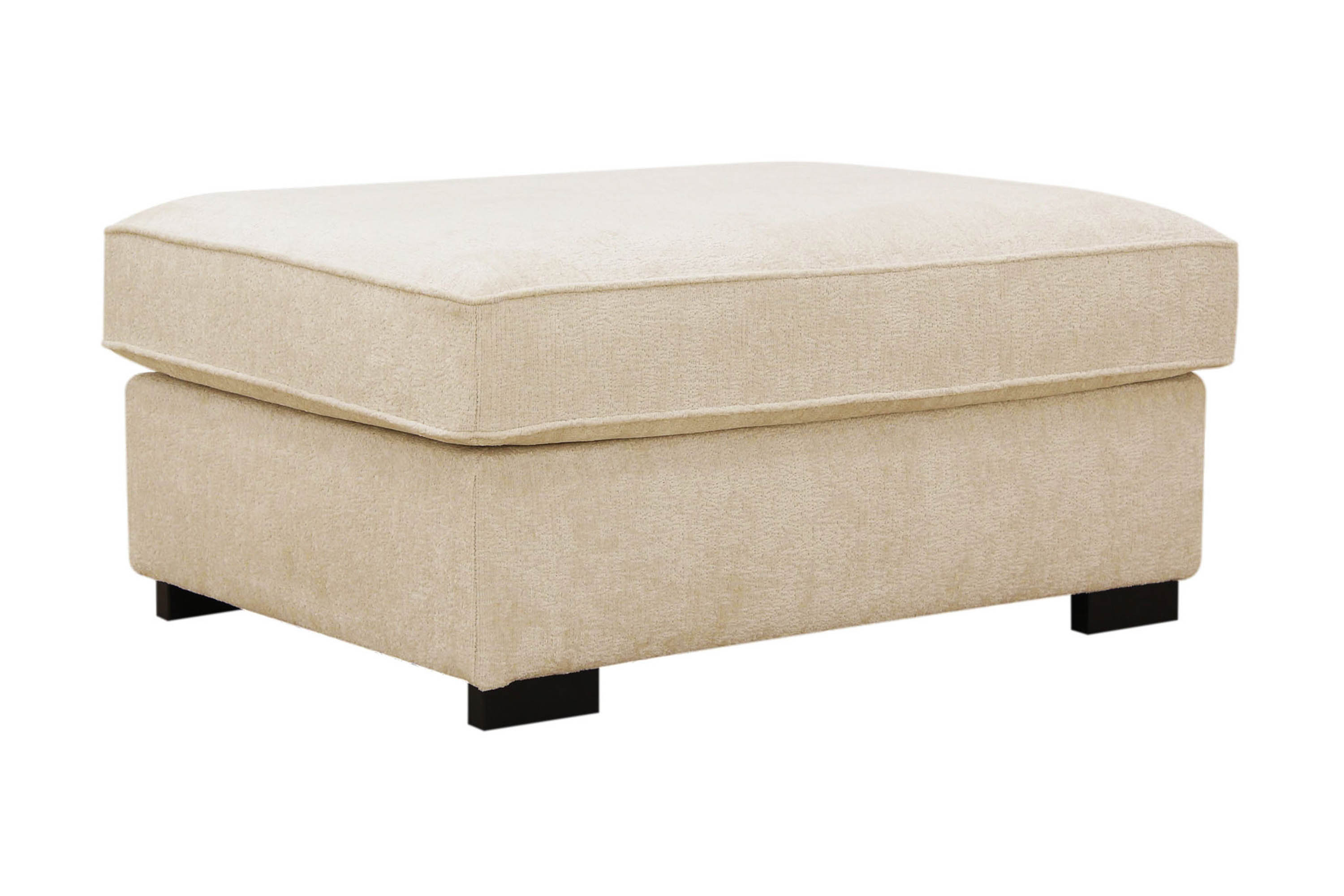 Rossita Fotpall i chenille Beige