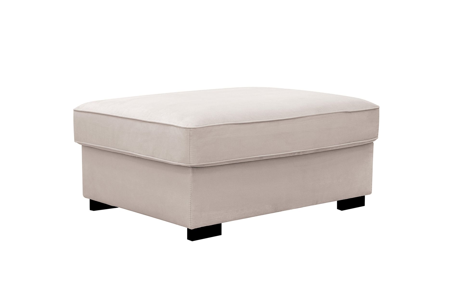 rossita fotpall i sammet - beige