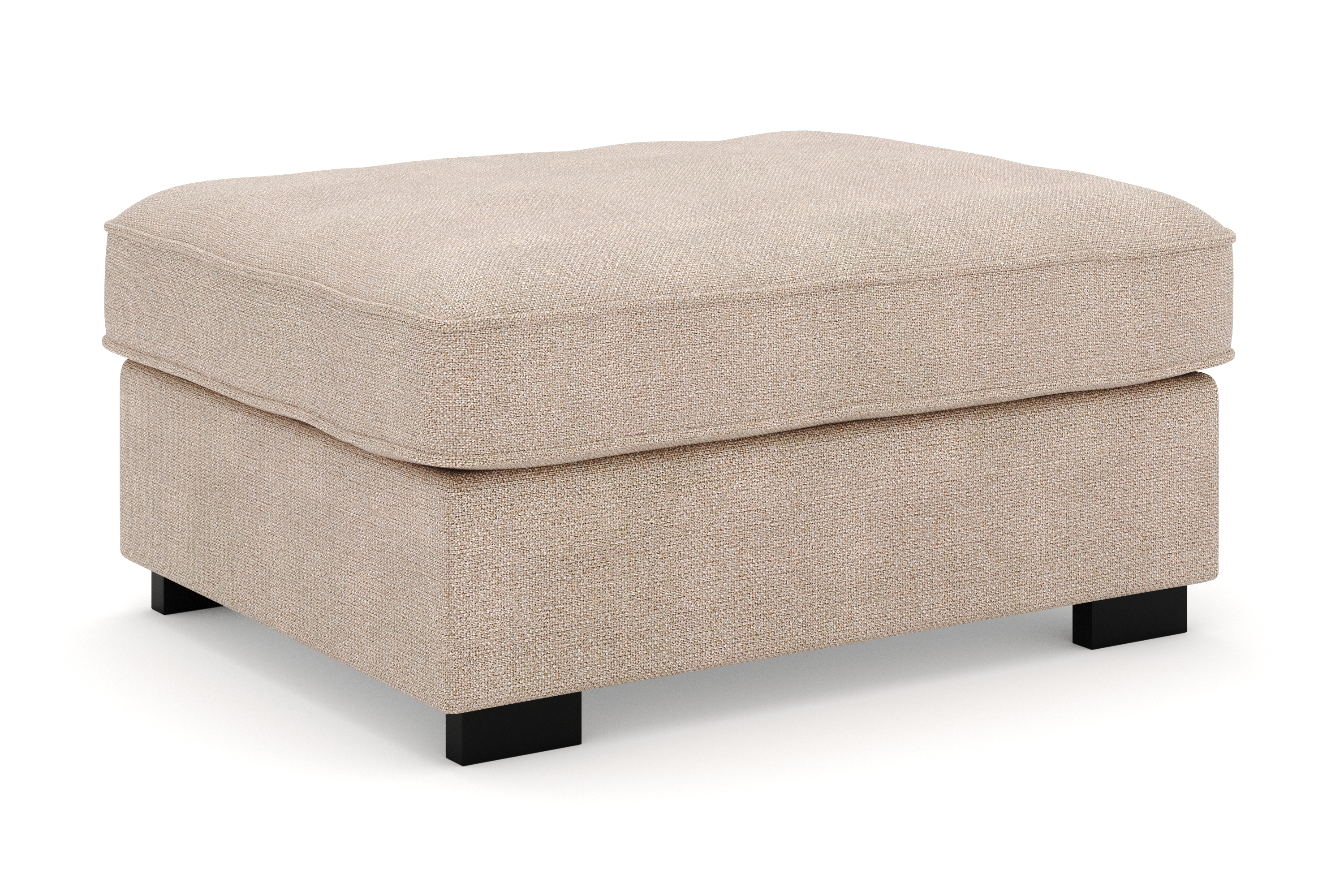 rossita fotpall i tyg - beige