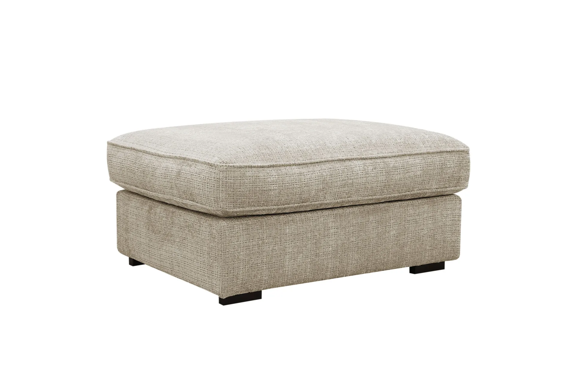 rossita lyx fotpall - beige chenille