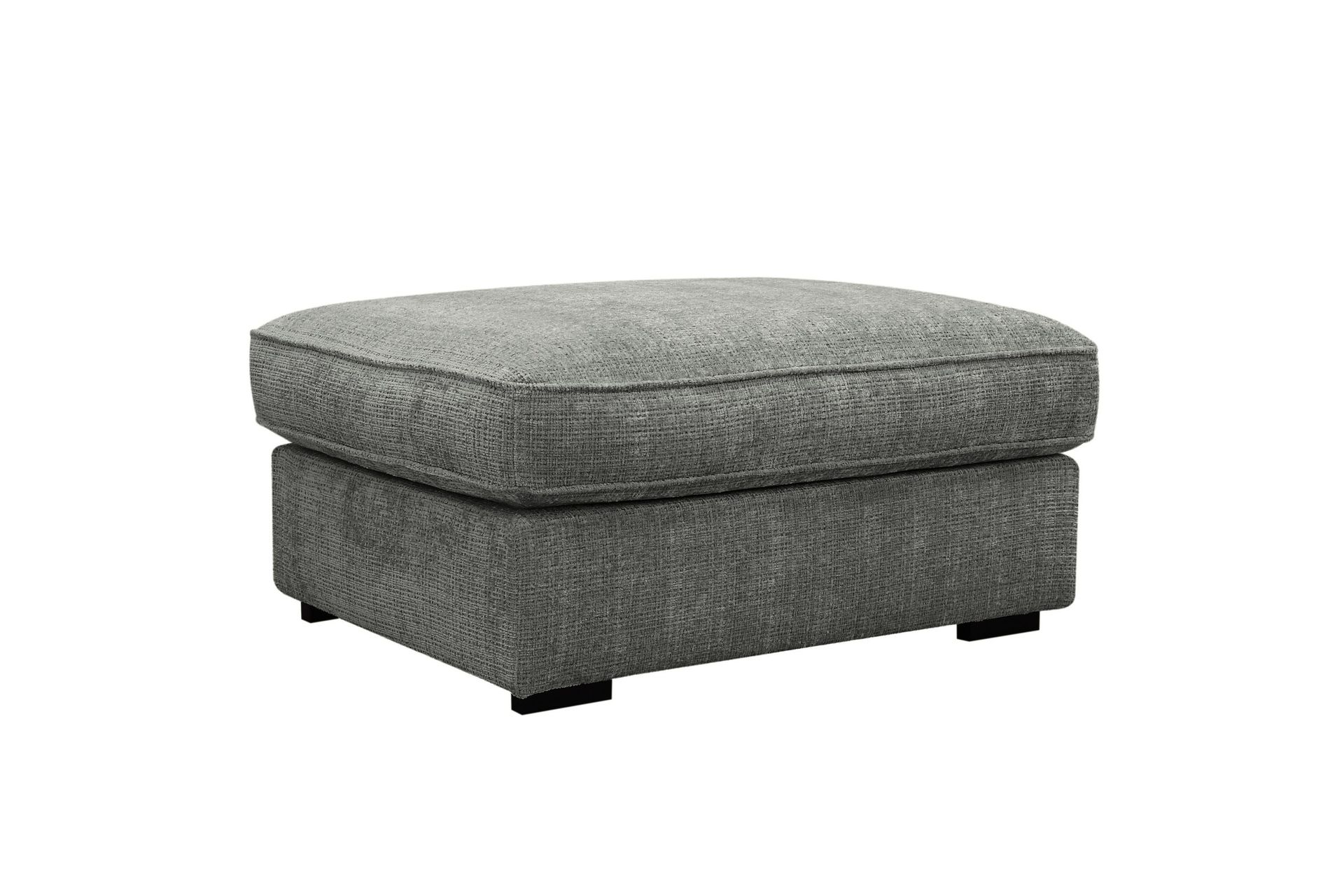 Rossita lyx Fotpall - Gr&aring; Chenille